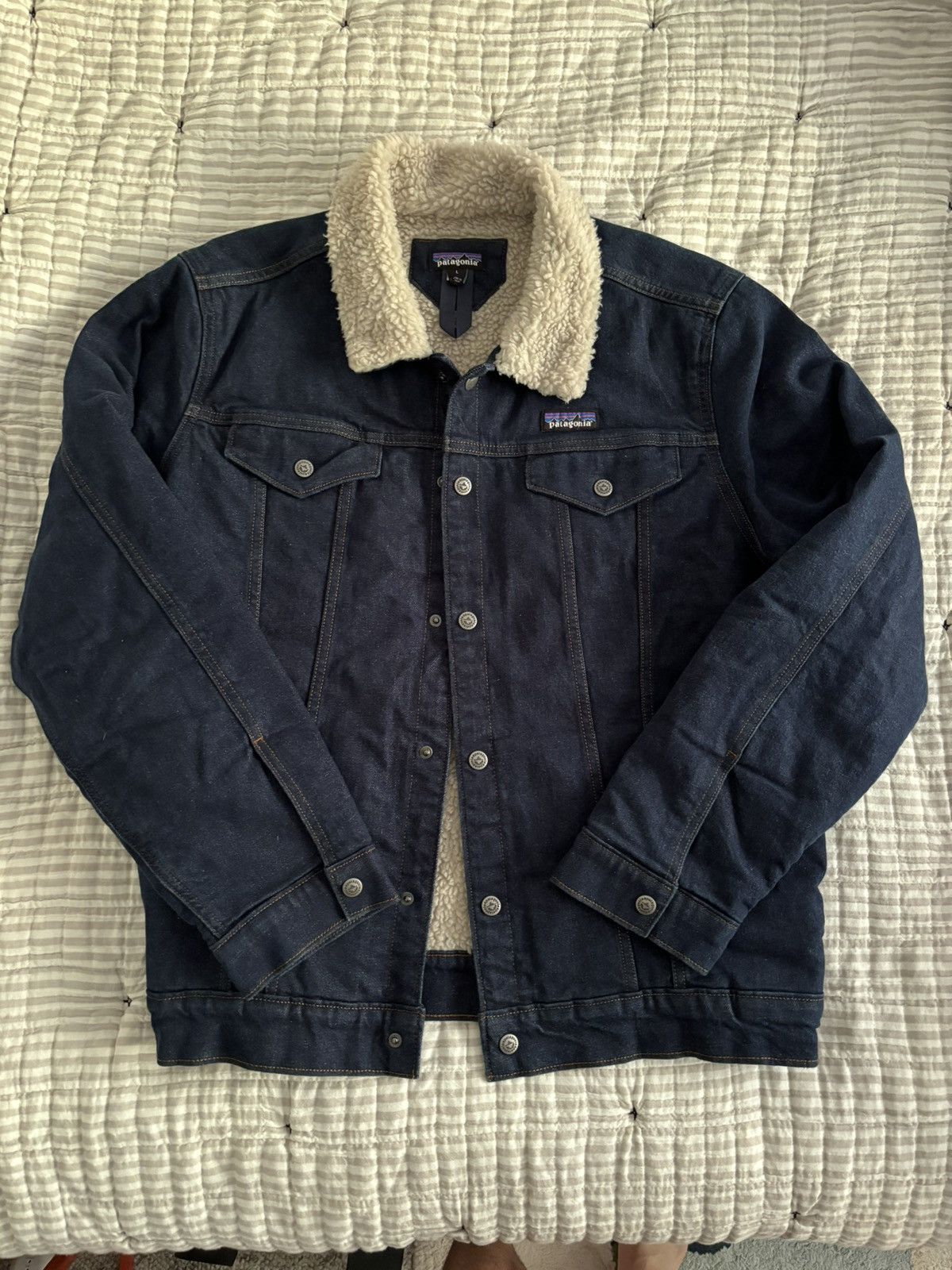 Patagonia Patagonia Pile-Lined Denim Trucker Jacket | Grailed