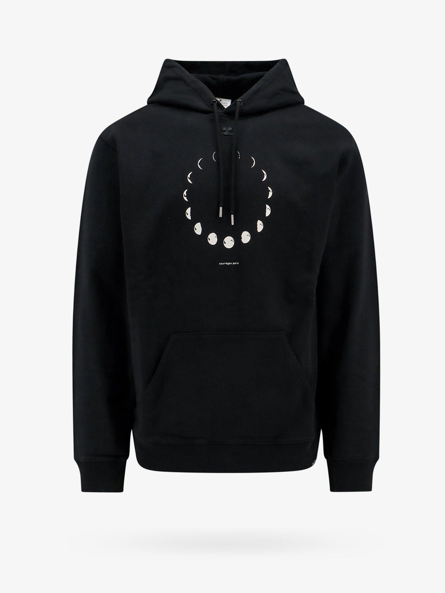 image of Courreges Sweatshirt Man Black Sweatshirts, Men's (Size Large)