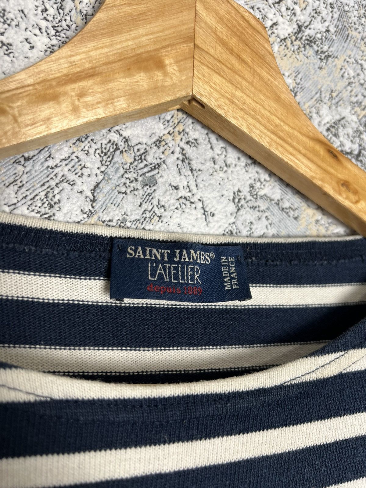 Saint James × Vintage Saint James Boat Neck Shirt Striped Nautical Top Long Sleeve Size S / US 4 / IT 40 - 3 Thumbnail