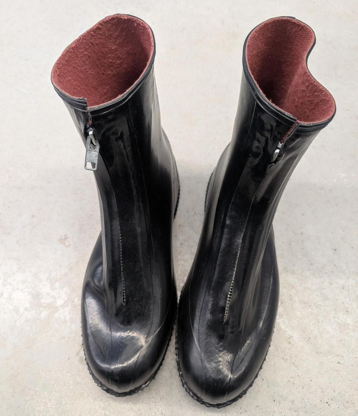 Vintage Vintage 90s Rialto Canada Black Rain Over Boot Galoshes Size ONE SIZE - 2 Thumbnail