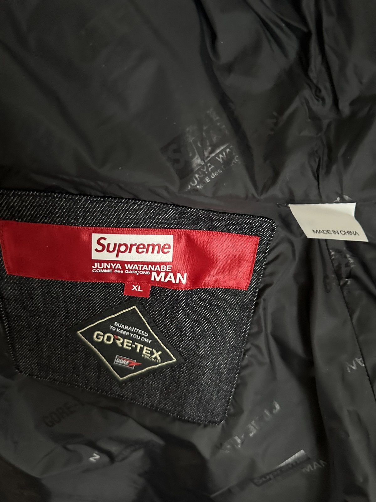 Junya Watanabe × Supreme Supreme JUNYA WATANABE CDG MAN GORE-TEX Denim Parka Indigo Size US XL / EU 56 / 4 - 9 Thumbnail
