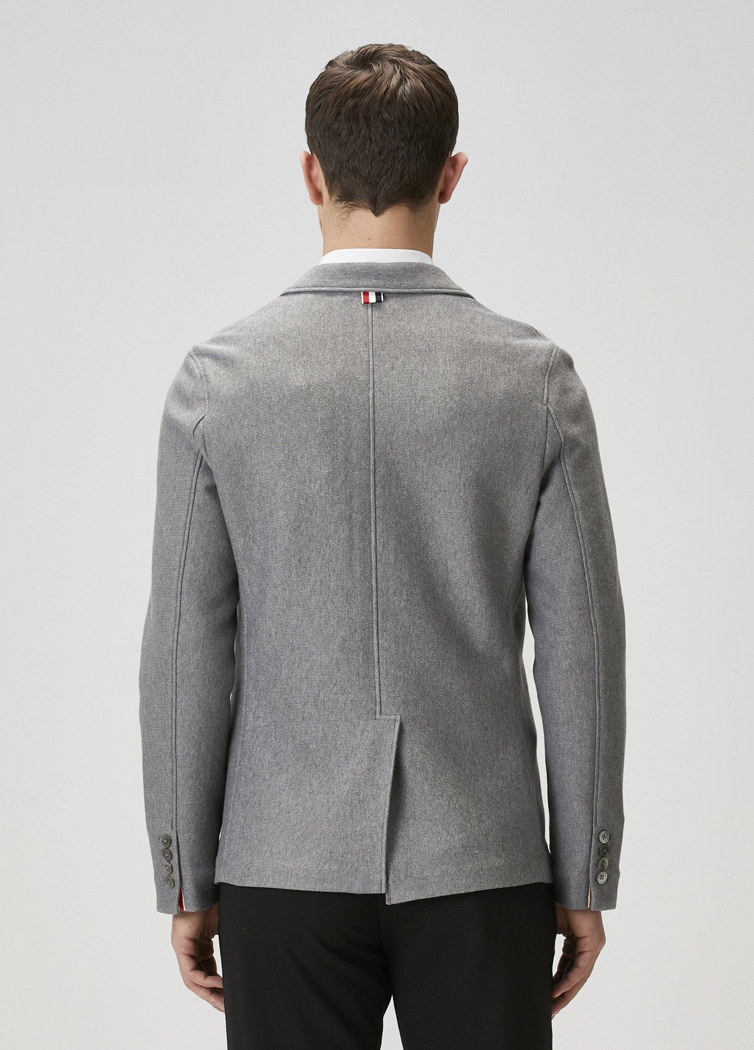 Thom Browne THOM BROWNE gray double face knit cotton Sack jacket Medium Size US M / EU 48-50 / 2 - 3 Thumbnail