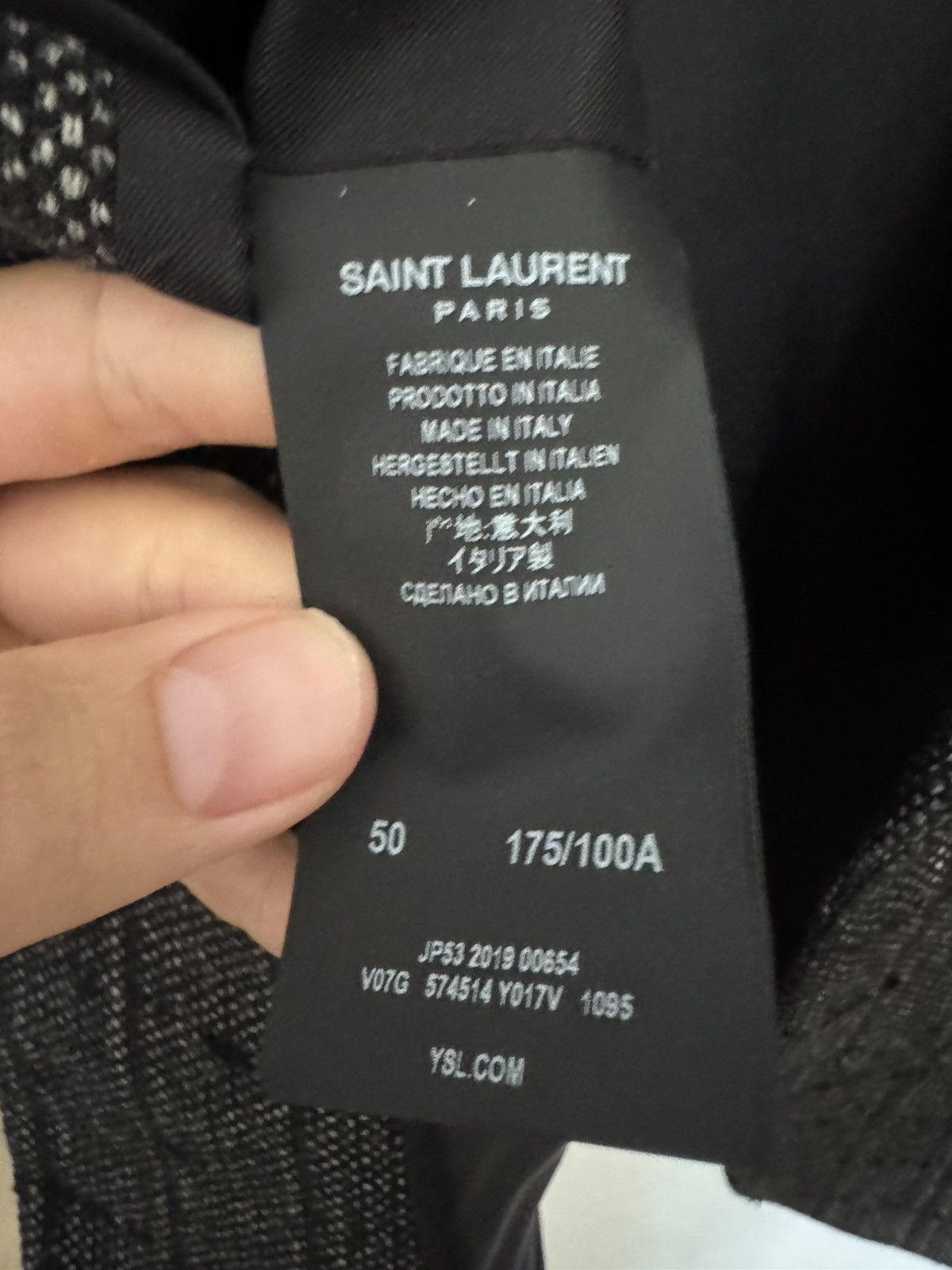 Saint Laurent Paris Wool Tweed blazer 2019 Size 50R - 3 Thumbnail
