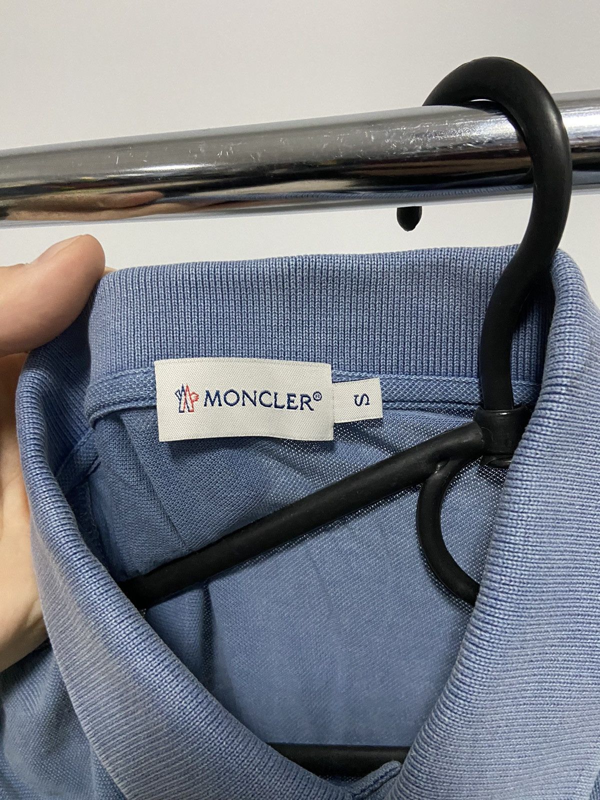 Moncler × Vintage Moncler Vintage T Shirt Polo Small Logo Luxury Size US S / EU 44-46 / 1 - 8 Thumbnail
