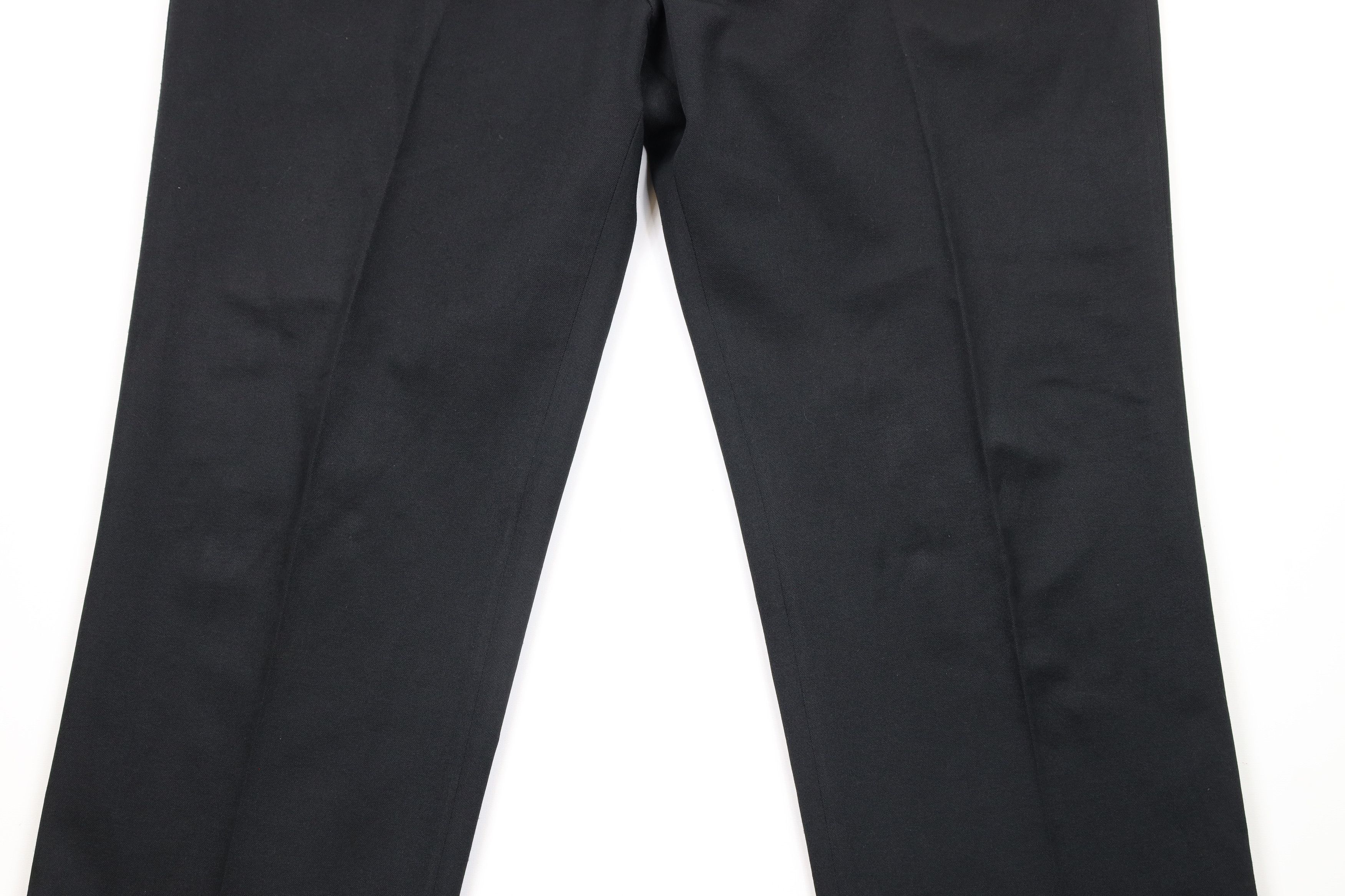 Levi's × Vintage Vintage 90s Levis Distressed Knit Wide Leg Chino Pants Black Size US 42 / EU 58 - 3 Thumbnail