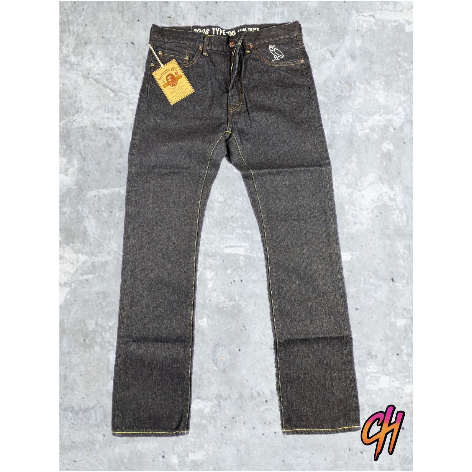 Bape BAPE X OVO 2008 Type-05 Navy Denim Pants Size Large Size US 34 / EU 50 - 1 Thumbnail