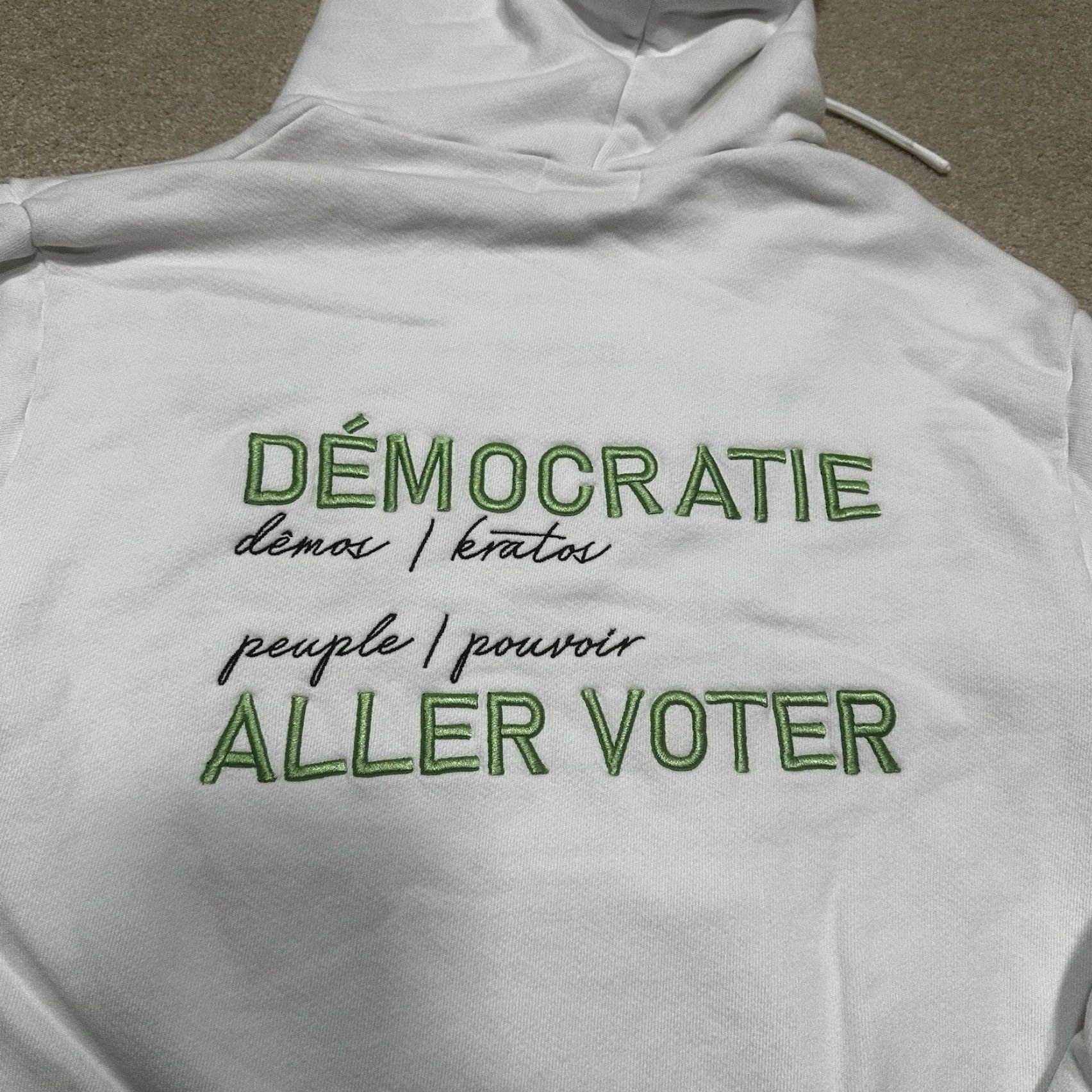 Cotton Citizen Hoodie Sweatshirt Mens Large White Regular Hooded Pullover Knit