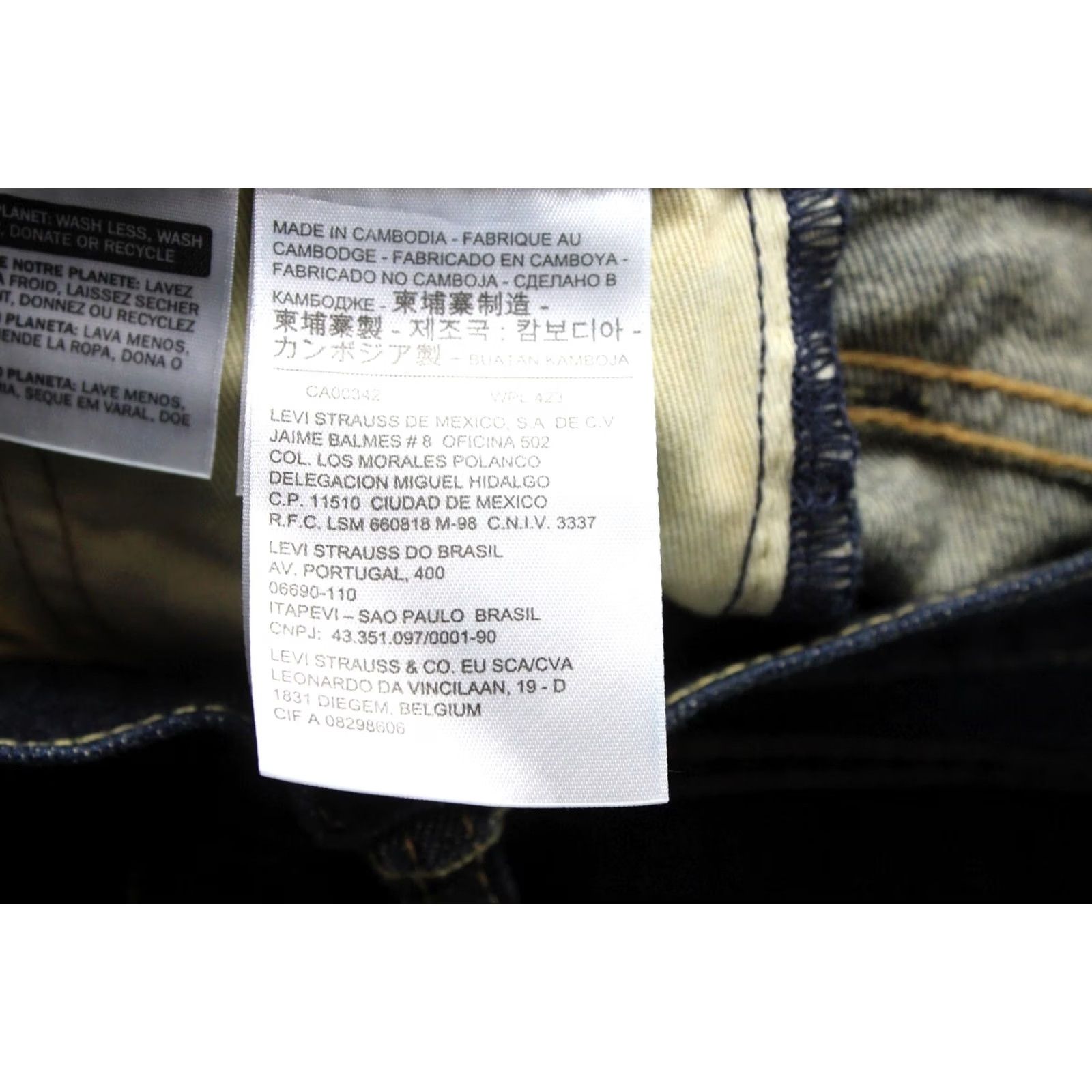 Levi's Levi's 510 Skinny Fit Comfort Men's Jeans Dark W27 L30 Zip Size US 27 - 5 Thumbnail