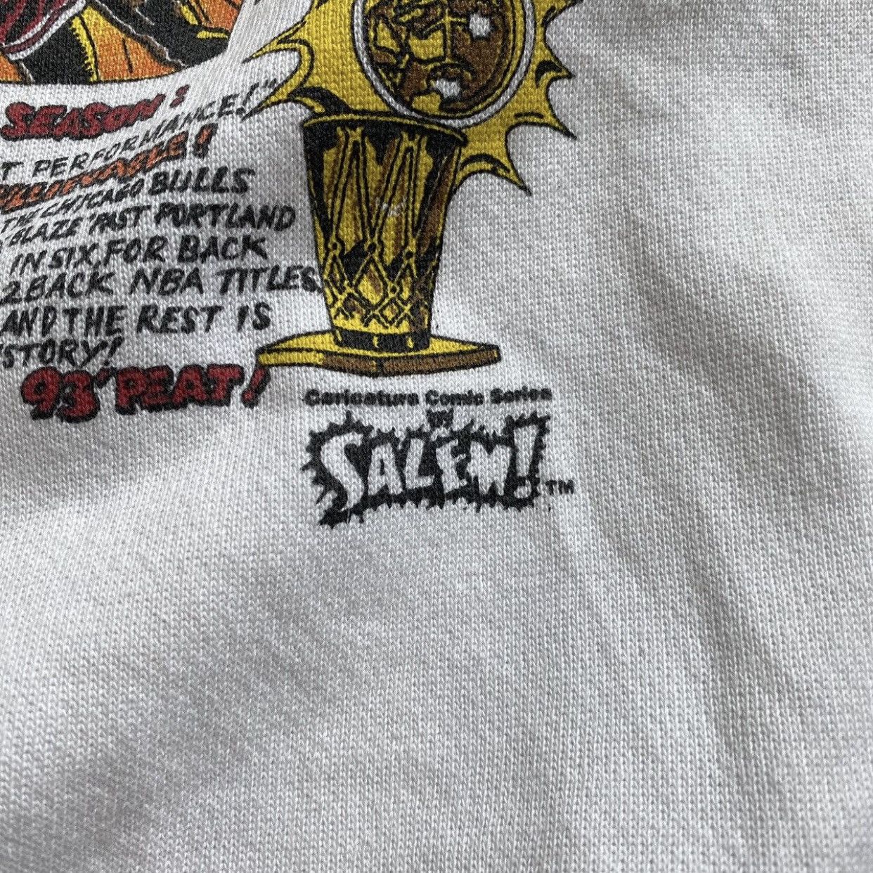 NBA × Tultex 1993 VINTAGE TULTEX “CHICAGO BULLS” CARICATURE SWEATSHIRT Size US L / EU 52-54 / 3 - 5 Thumbnail