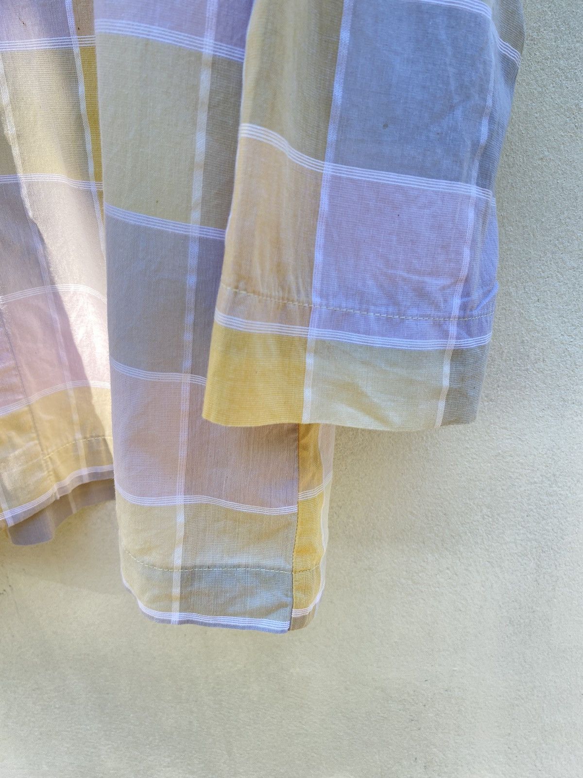 Issey Miyake IM im product Pastel yellow long-sleeved shirt Size US M / EU 48-50 / 2 - 9 Thumbnail