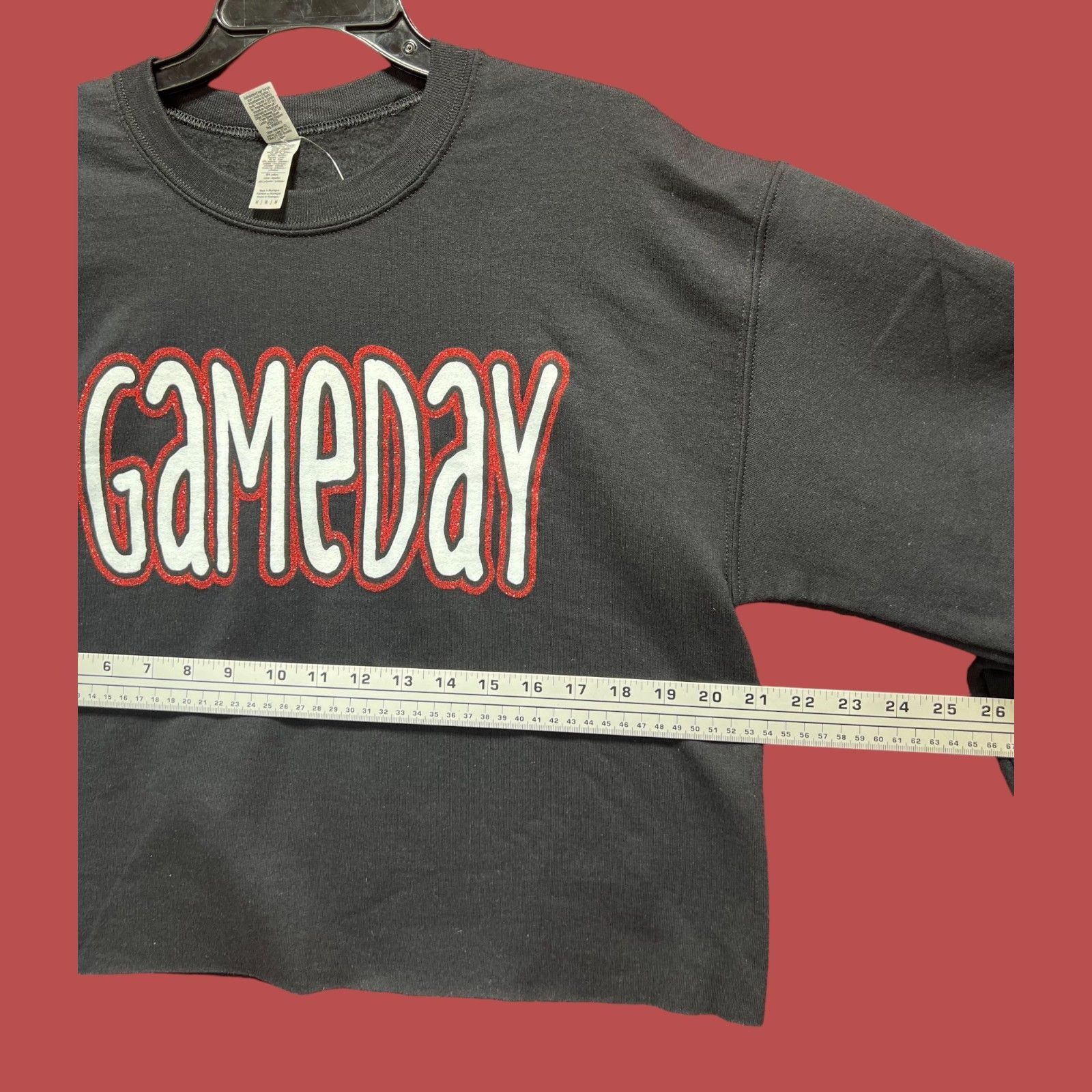 Gildan Gildan - Women's Long Sleeve Printed Sweatshirt - Black - Me Size M / US 6-8 / IT 42-44 - 3 Thumbnail