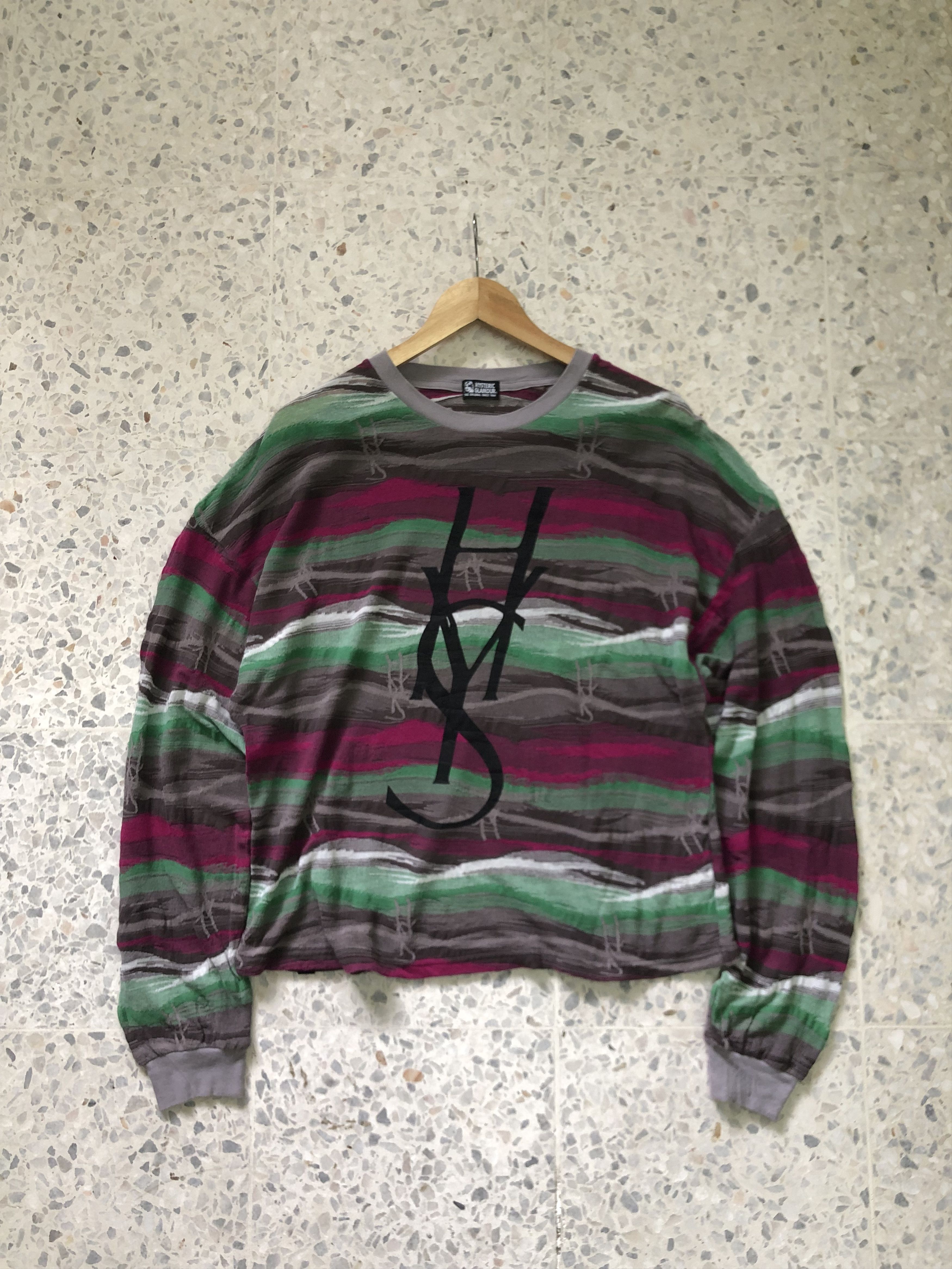Hysteric Glamour On Fire🔥 Hysteric Glamour Knit Printed HYS Logo Sweater Size S / US 4 / IT 40 - 1 Thumbnail