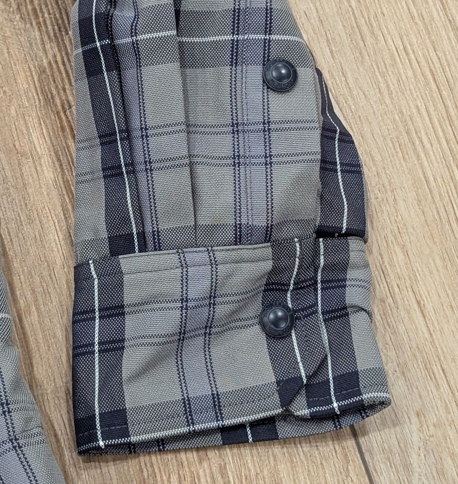 Thom Browne THOM BROWNE Plaid Curved Hem Shacket Shirt Jacket Gray 4 Size US XL / EU 56 / 4 - 4 Thumbnail