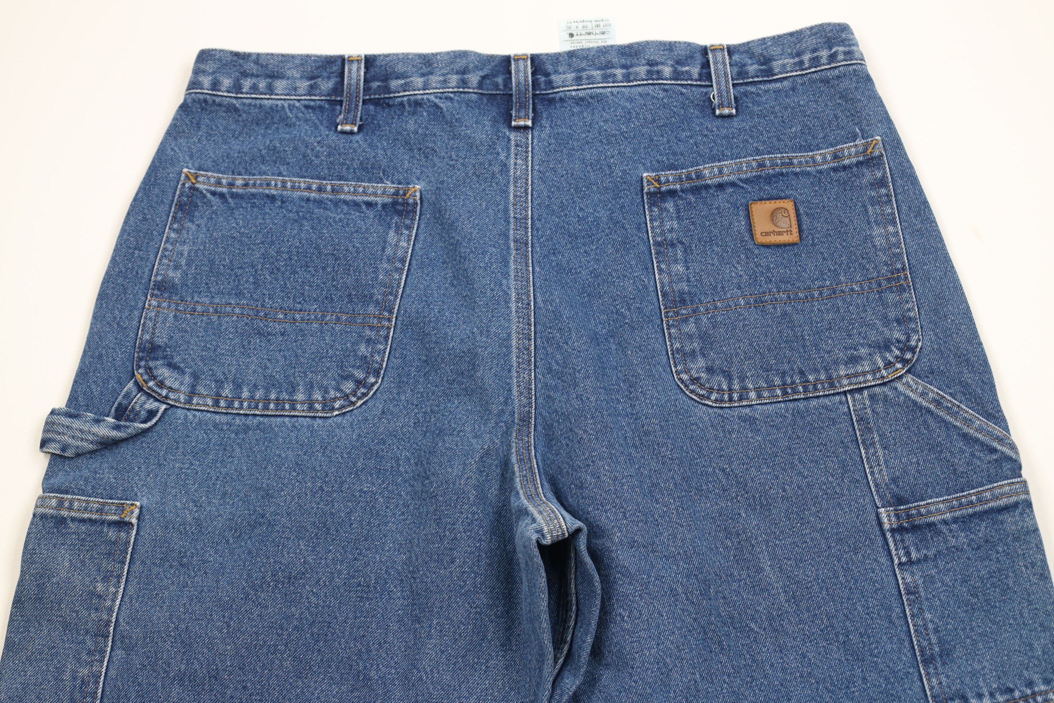 Carhartt Vintage Y2K Carhartt Wide Leg Dungaree Denim Jeans Blue Size US 38 / EU 54 - 11 Thumbnail