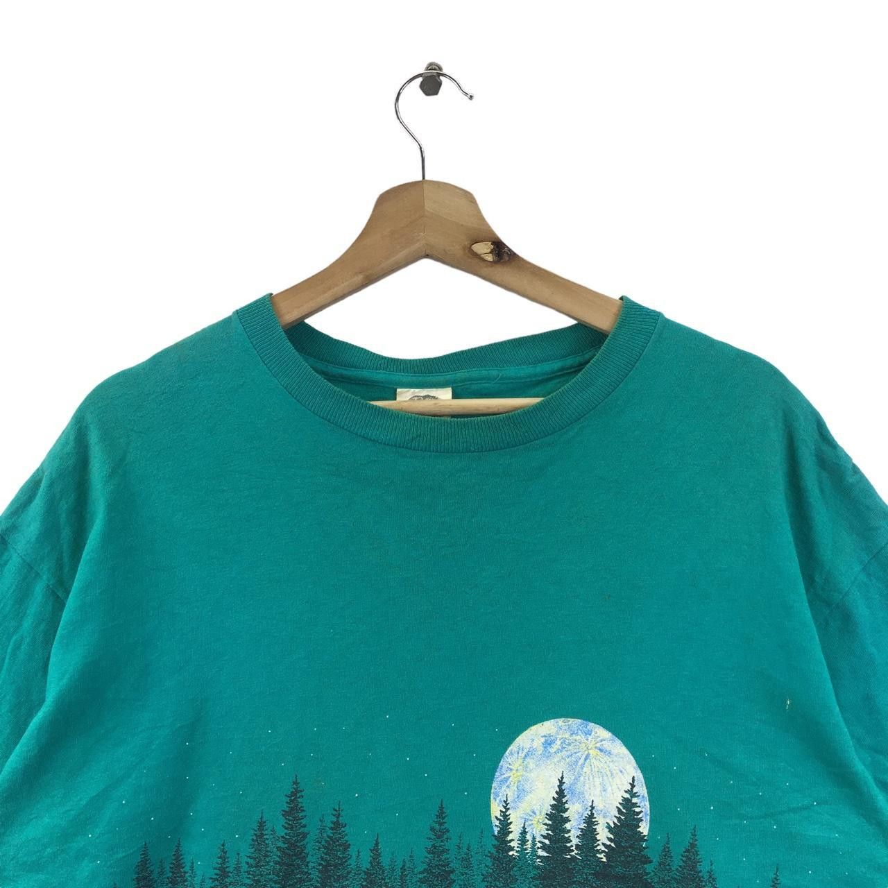 Habitat Vtg 90’ HABITAT WILD WOLF Full Moon Nature Tee Shirt Size US L / EU 52-54 / 3 - 2 Thumbnail