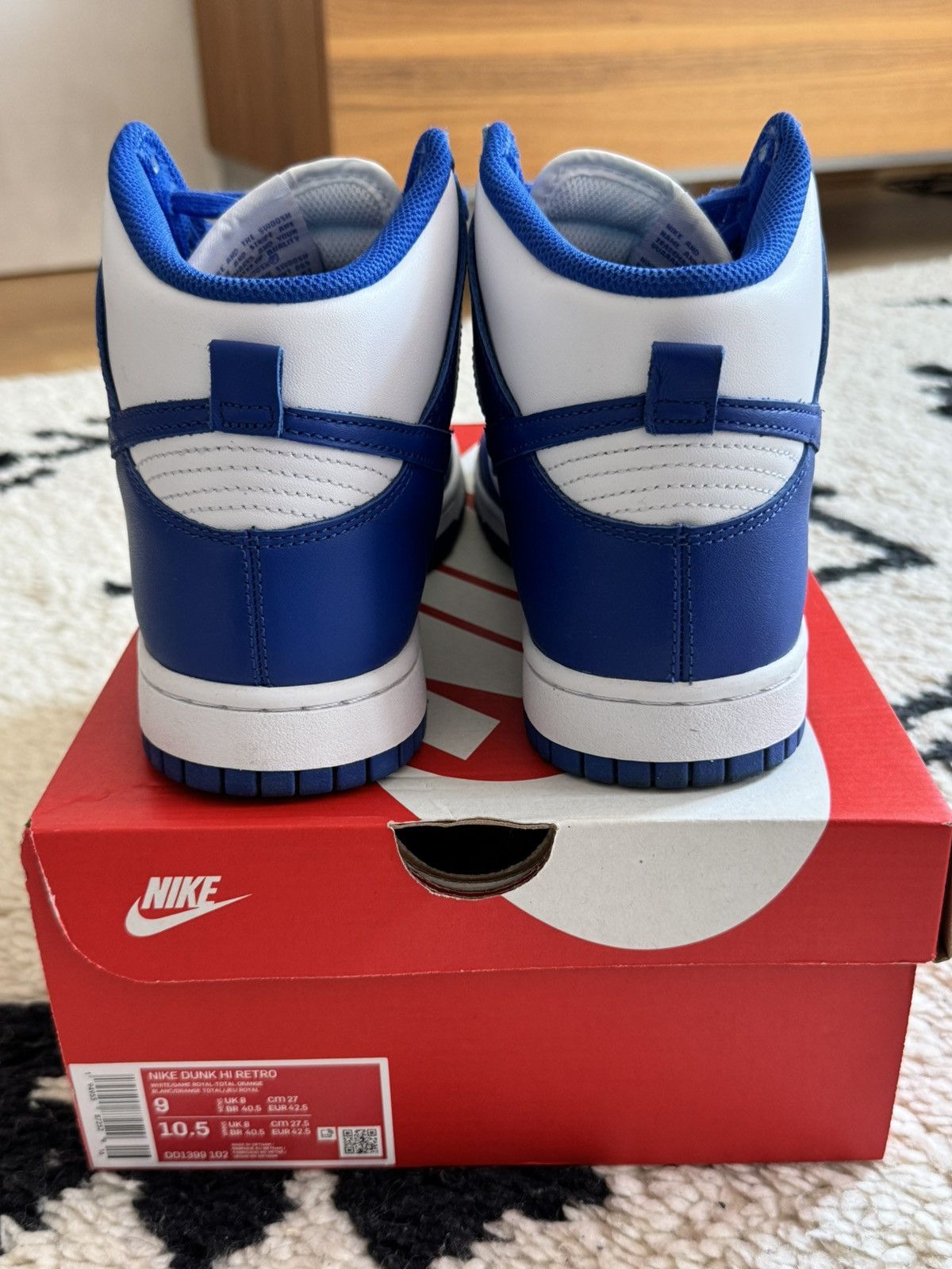 Nike Nike Dunk Hi Retro US 9 - High Game Royal Size US 9 / EU 42 - 2 Thumbnail