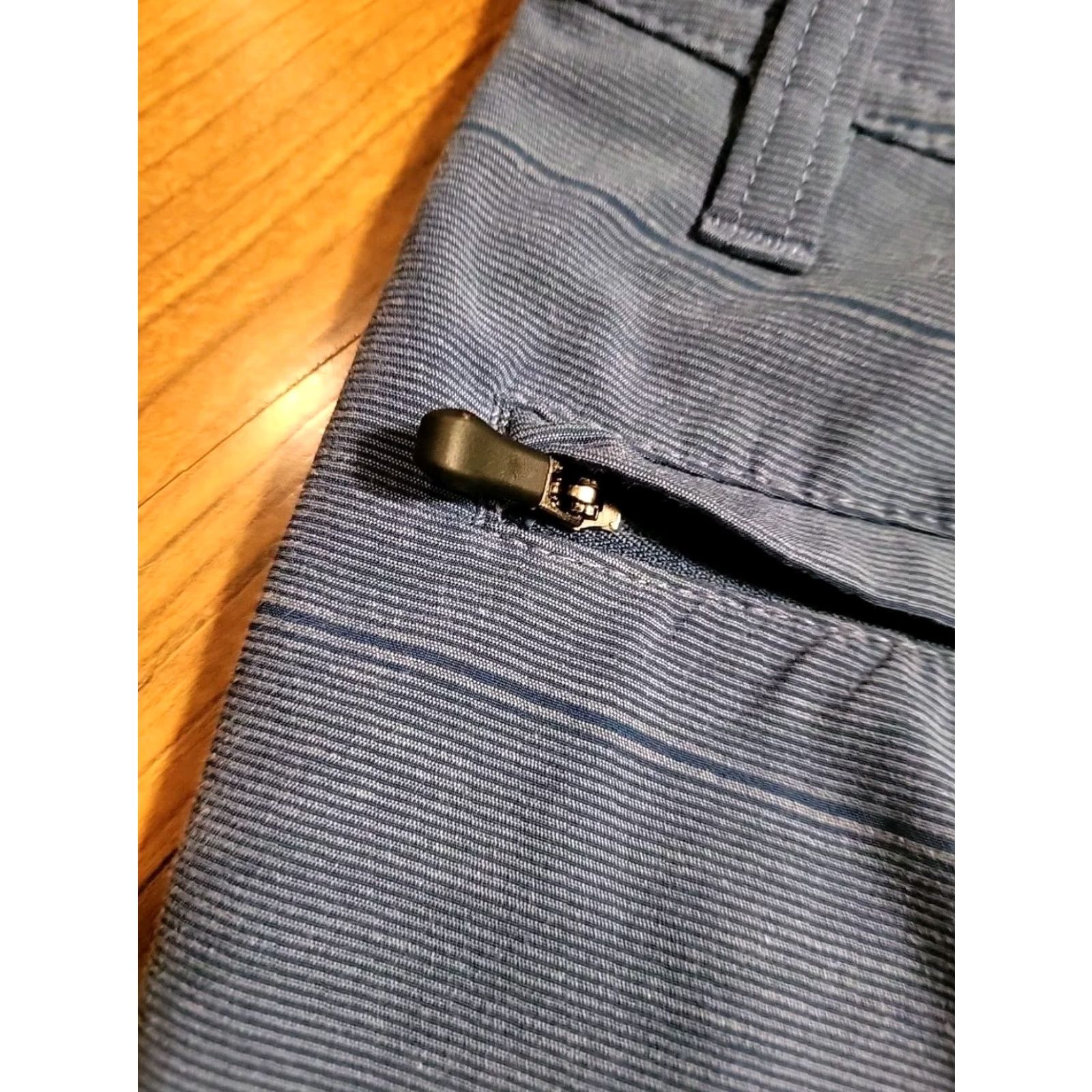 Hang Ten Hang Ten Blue Shorts Men Chino 10" Inseam Drawstring Pockets Security 38 Size US 38 / EU 54 - 4 Thumbnail