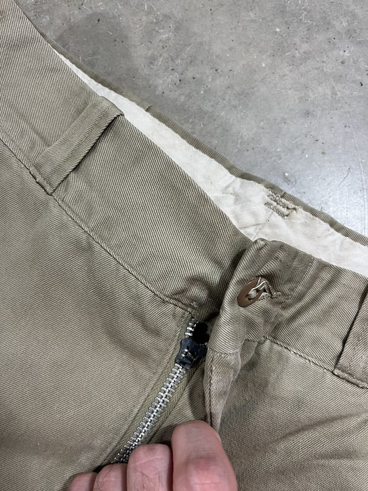 Vintage Vintage 60s US Army Khaki Chino Pants Painter 28x28 Size US 28 / EU 44 - 5 Thumbnail