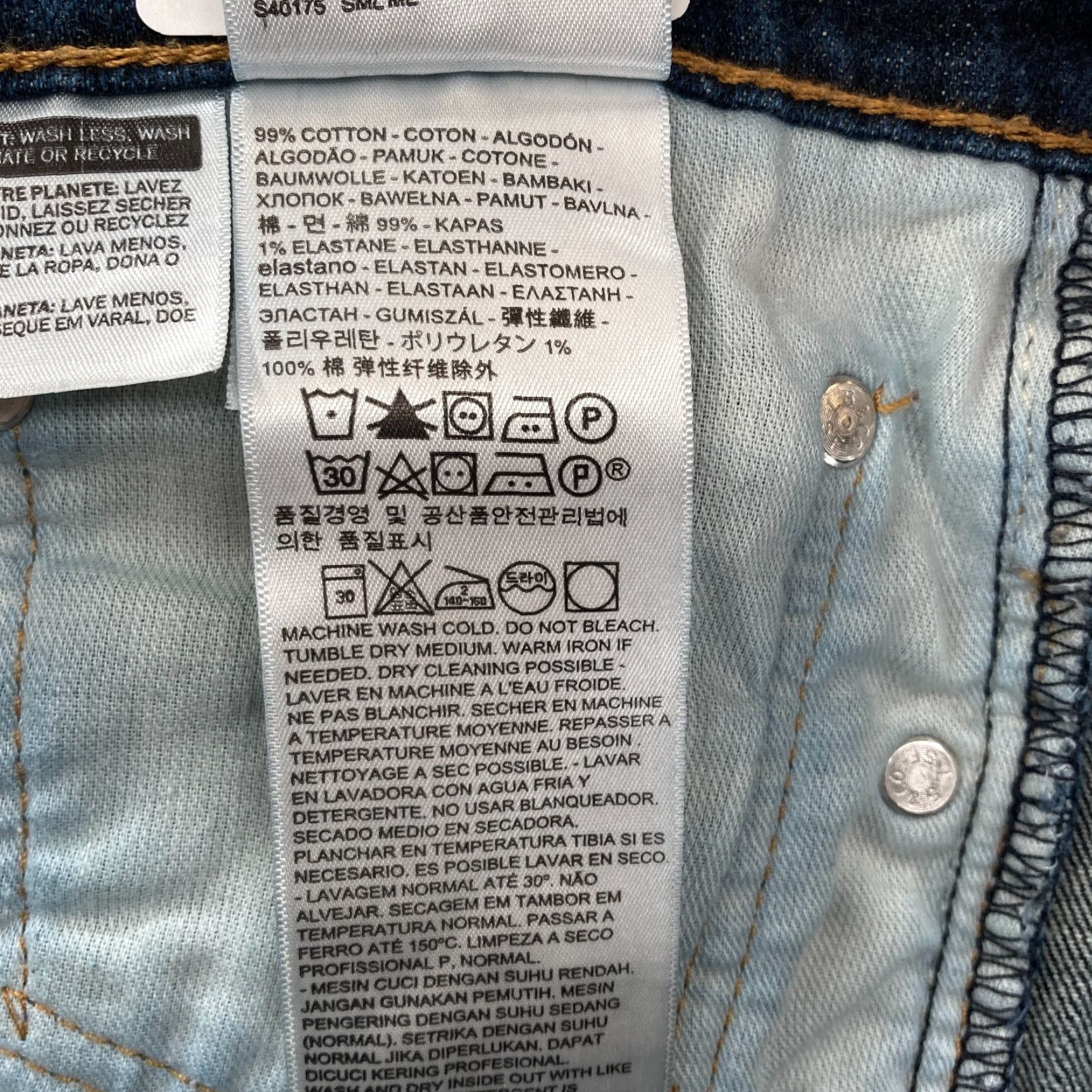 Levi's Levi's 541 Jeans Mens 40x30 Athletic Fit Tapered Leg Denim Pants Blue Stretch Cotton Spandex Size US 40 / EU 56 - 5 Thumbnail