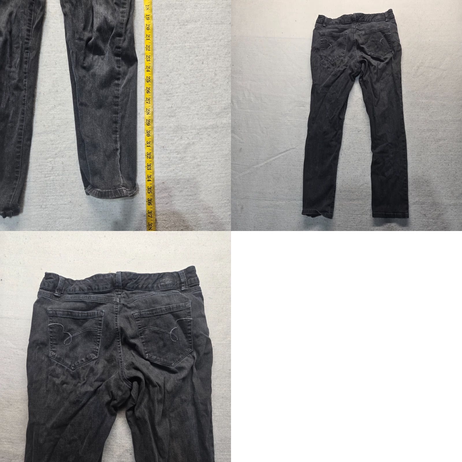 Denime Mandolinoblu Black Jean Denim Pants Adult Women's Size 10 Size 32" / US 10 / IT 46 - 8 Thumbnail