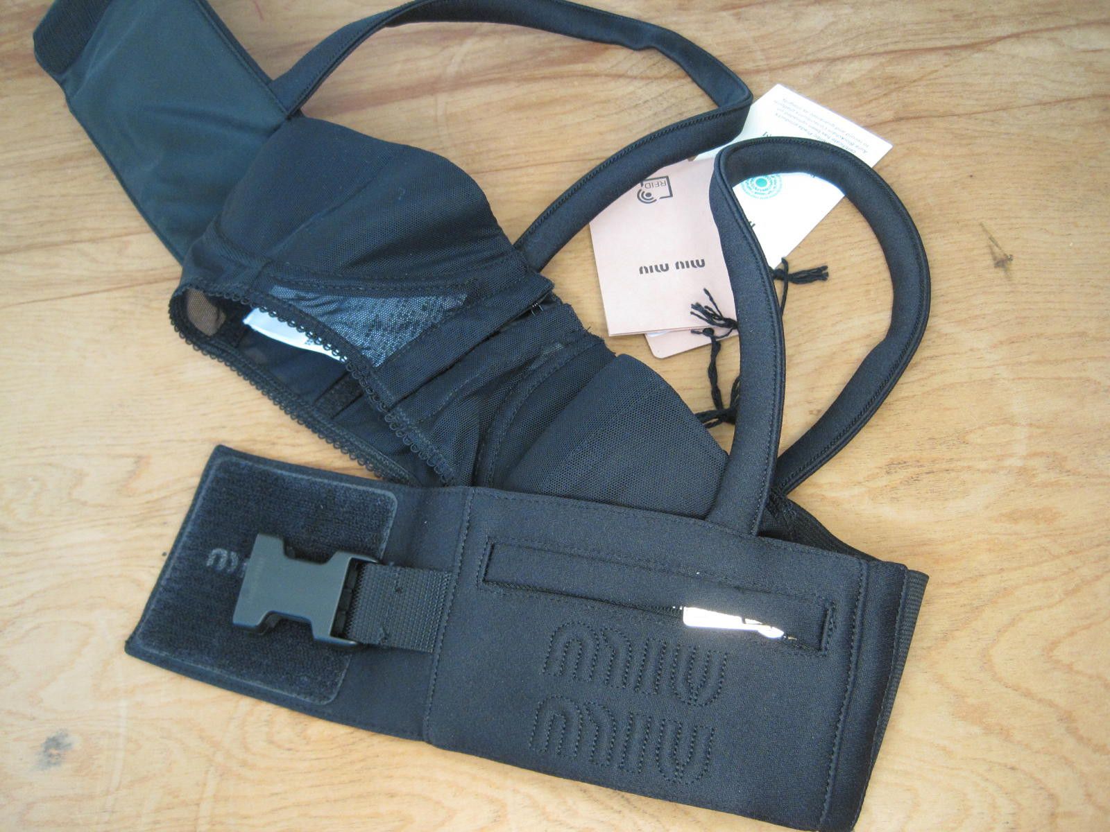 Miu Miu Miu Miu Black Radzmire Bustier Top – XS / IT 36 – NWT Size XS / US 0-2 / IT 36-38 - 6 Thumbnail