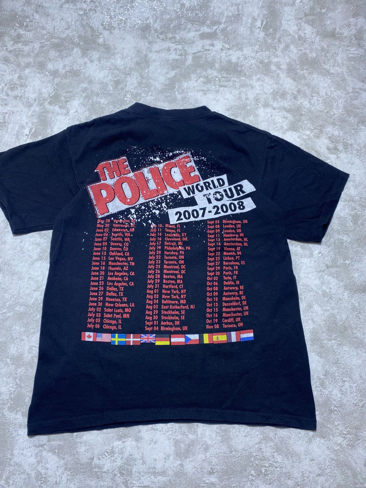 Vintage Vintage 2007 The Police Band T-Shirt Union Jack Graphic Tee Size US L / EU 52-54 / 3 - 3 Thumbnail