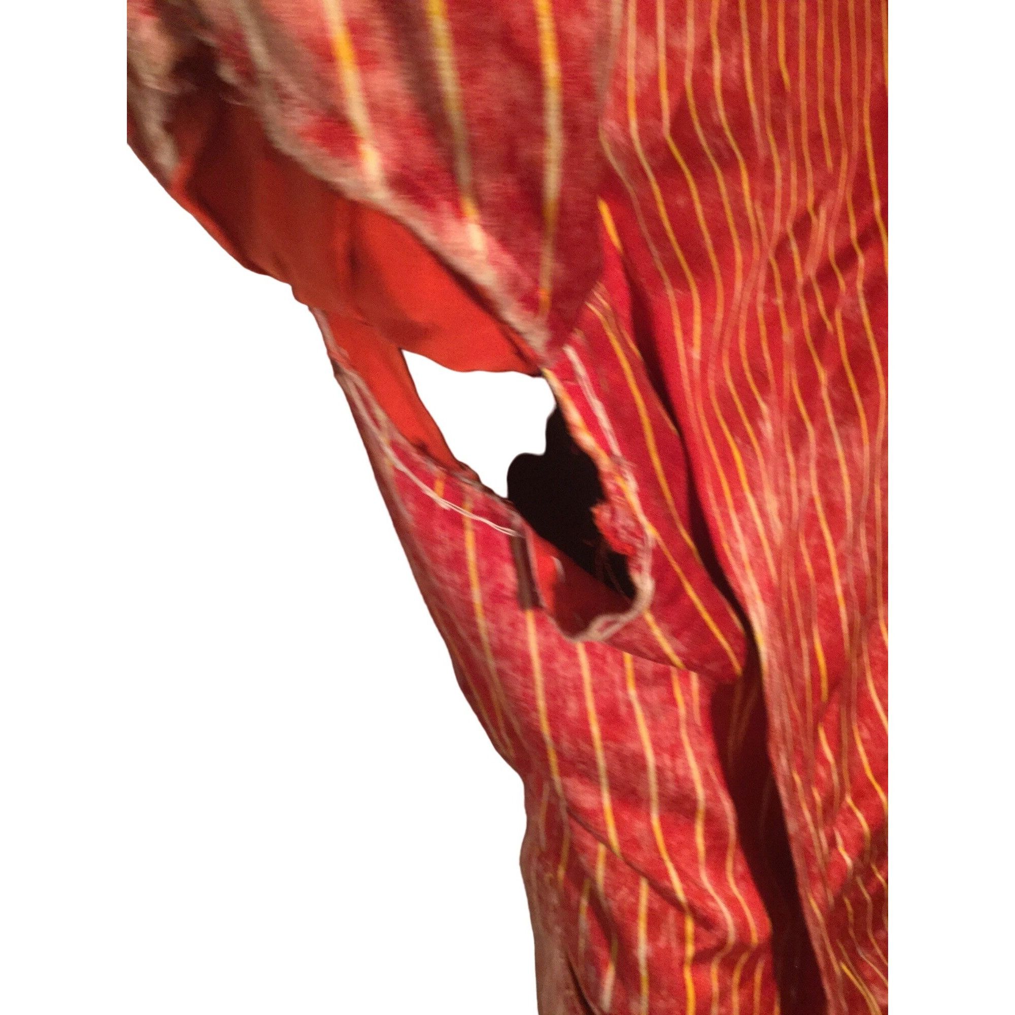 Comme des Garcons vintage COMME DES GARCONS 1991 red acid washed pinstripe dec Size S / US 4 / IT 40 - 3 Thumbnail