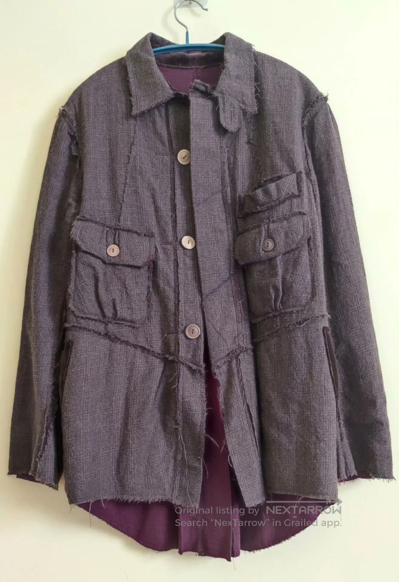 Takahiromiyashita The Soloist. Soloist Luxury Wool Patchwork Jacket. Size US S / EU 44-46 / 1 - 1 Thumbnail