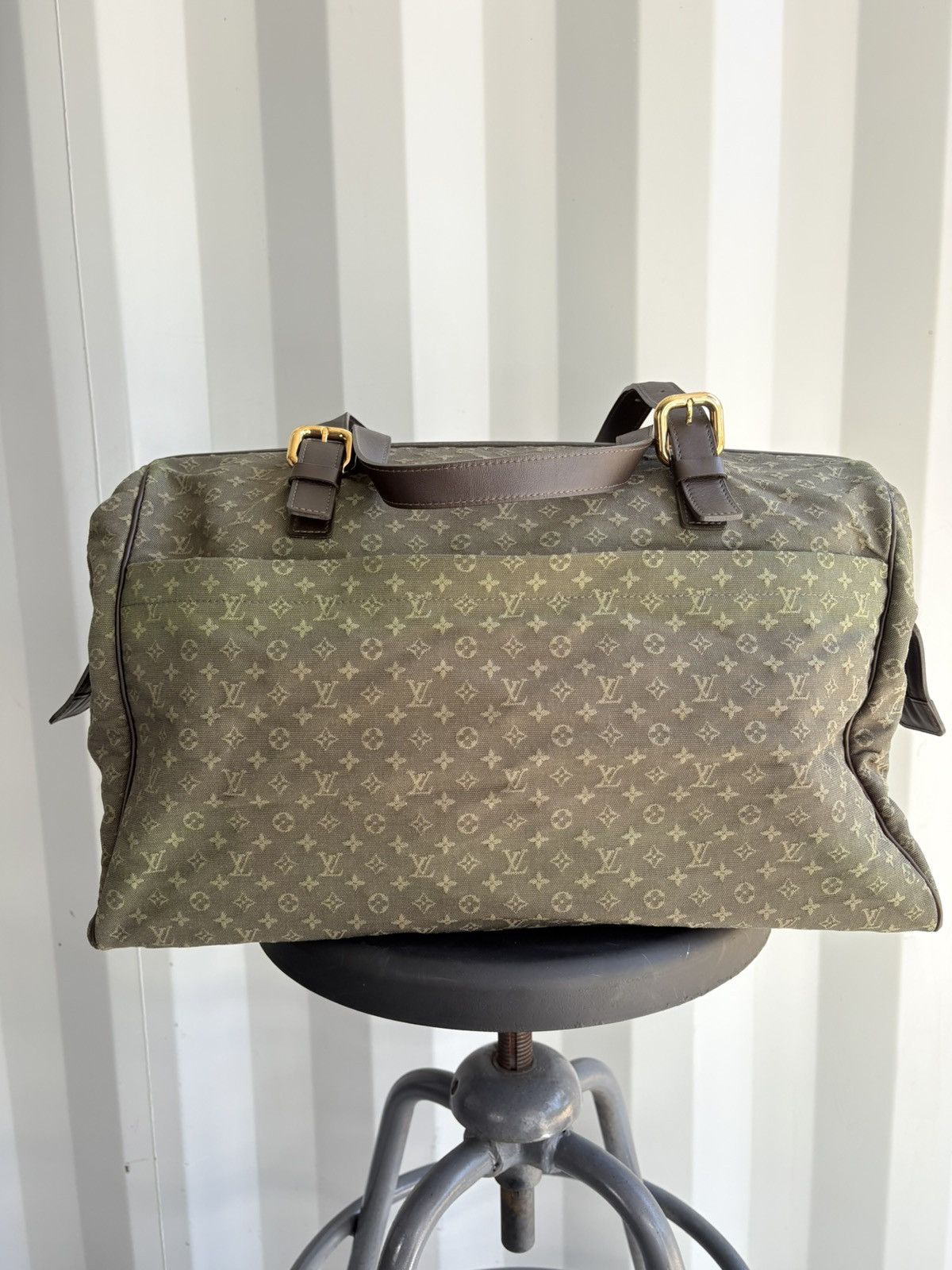 Louis Vuitton Louis Vuitton Mini Lin Monogram Duffle Bag Size ONE SIZE - 4 Thumbnail
