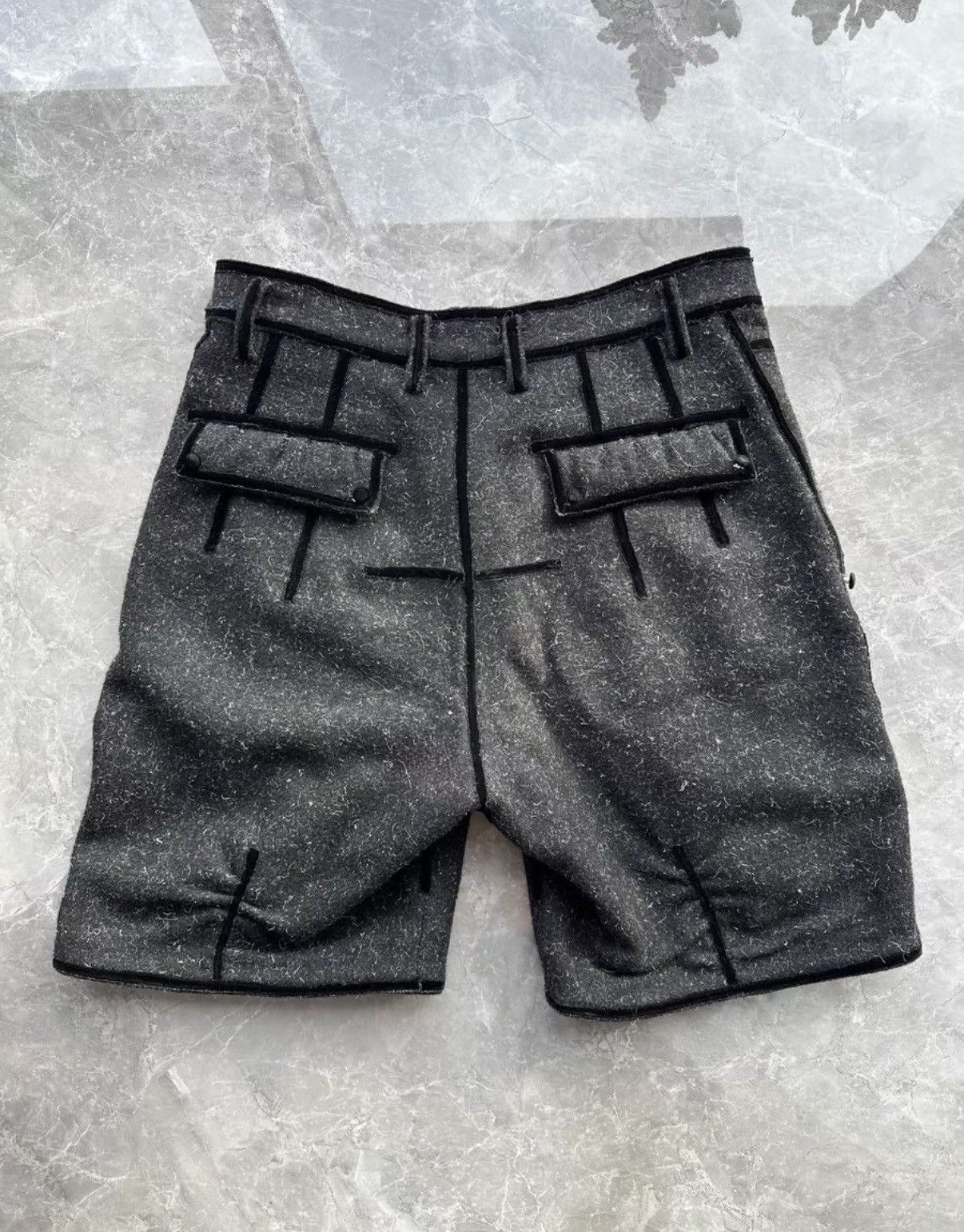 Number (N)ine Number Nine 09aw Wool Shorts a closed feeling Size US 30 / EU 46 - 2 Thumbnail