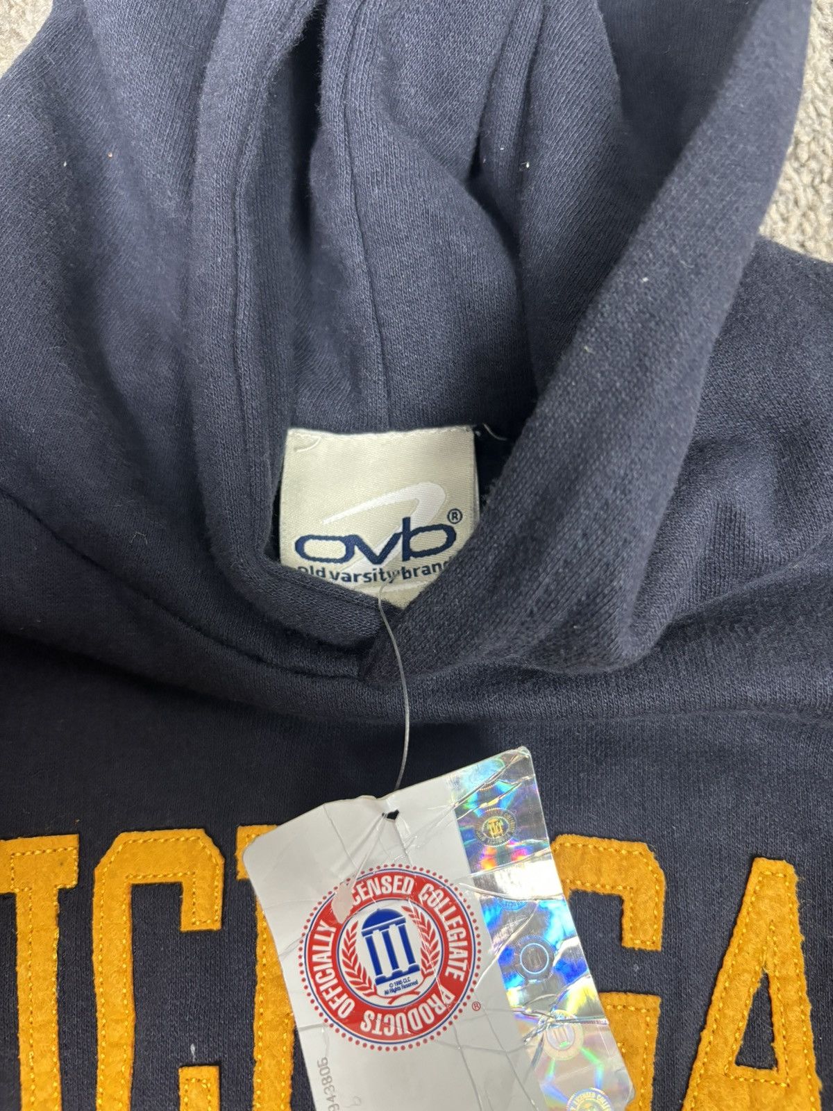 Collegium Vintage 90s u of m michigan old varsity spellout hoodie Size US S / EU 44-46 / 1 - 6 Thumbnail