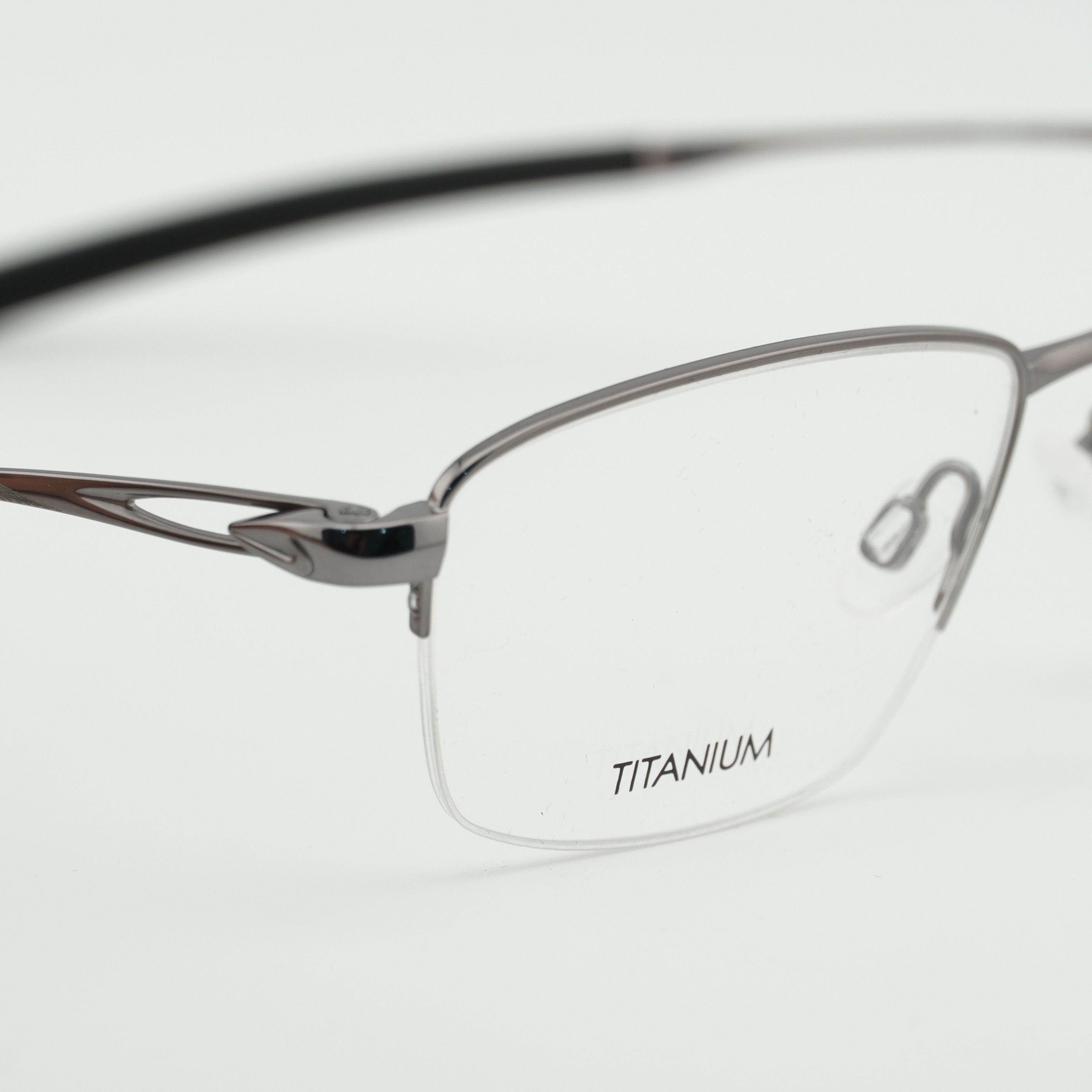 Nike NIKE 6045 070 Eyeglasses Gunmetal 54mm Rectangle Frame Size ONE SIZE - 8 Thumbnail