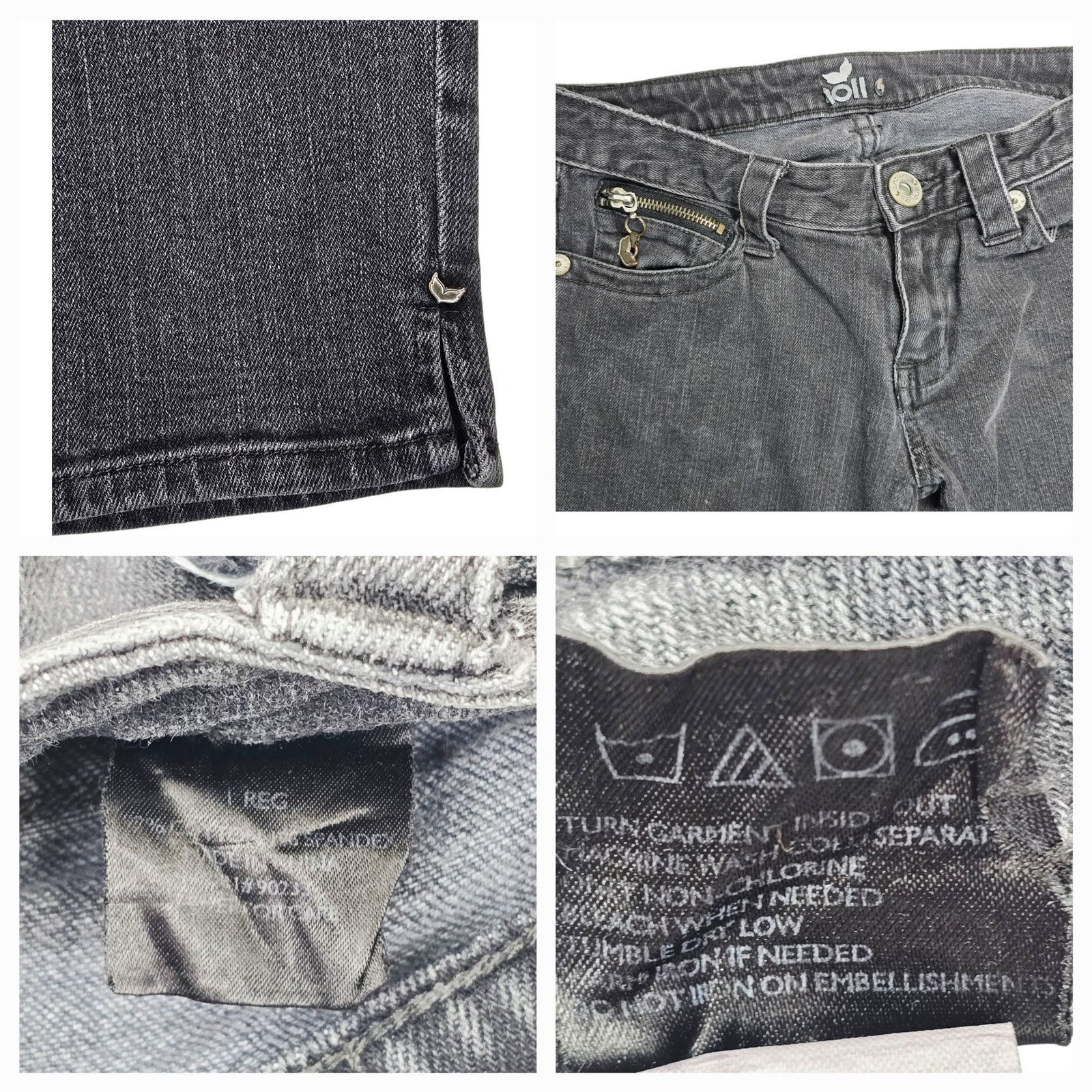 Pacsun Nollie Pacsun Womens Juniors 1 Black Bermuda Denim Shorts Size 25" / US 0 / IT 36 - 2 Thumbnail