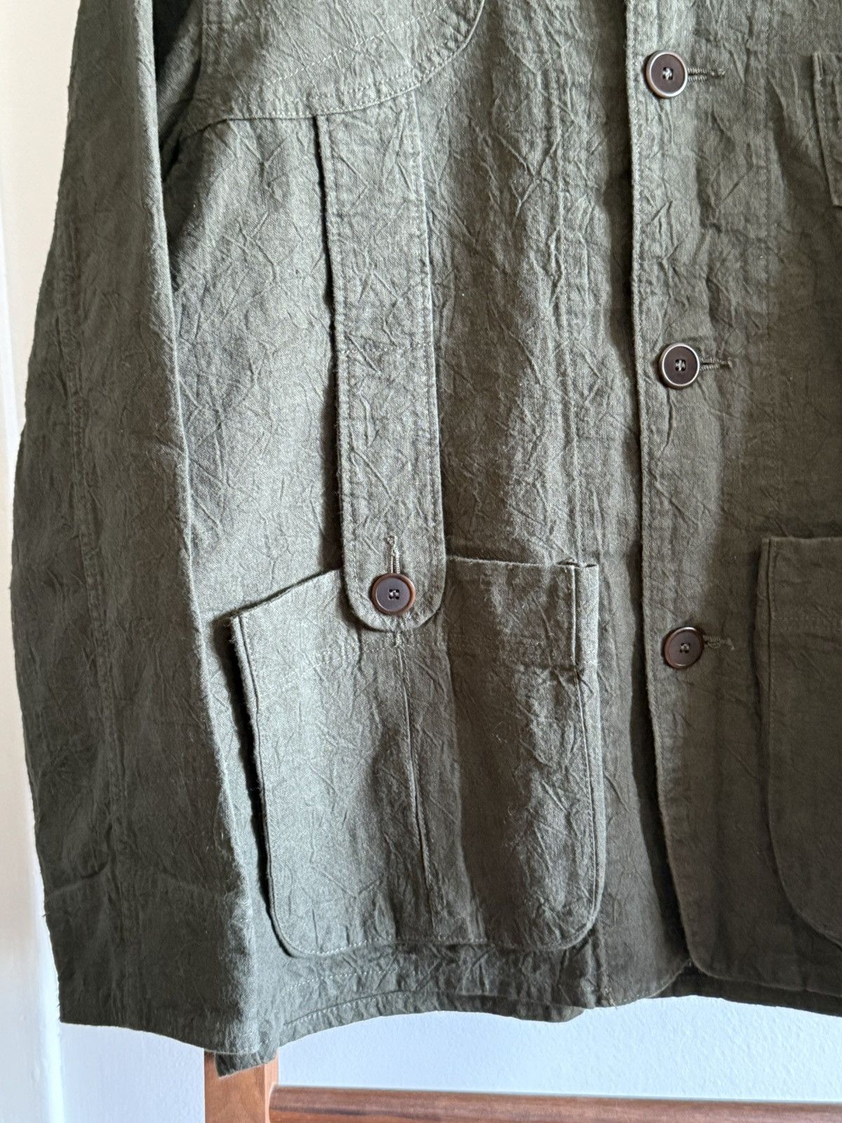 BLACK SIGN Black Sign Linen Canvas Shooting Jacket Hide Green Size US L / EU 52-54 / 3 - 2 Thumbnail