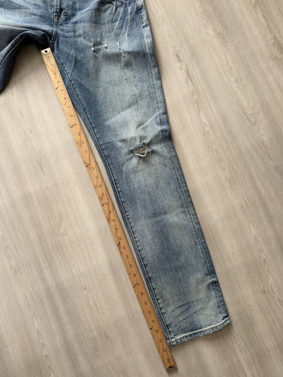 Prps PRPS Jeans Le Sabre Slim Tapered Color Blue Denim Sz 36 Size US 36 / EU 52 - 7 Thumbnail