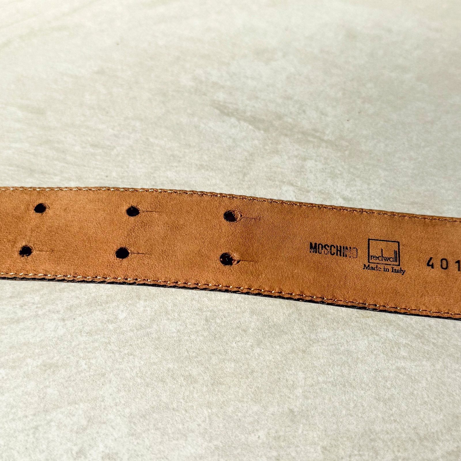 Moschino Moschino Leather Belt Size ONE SIZE - 6 Thumbnail