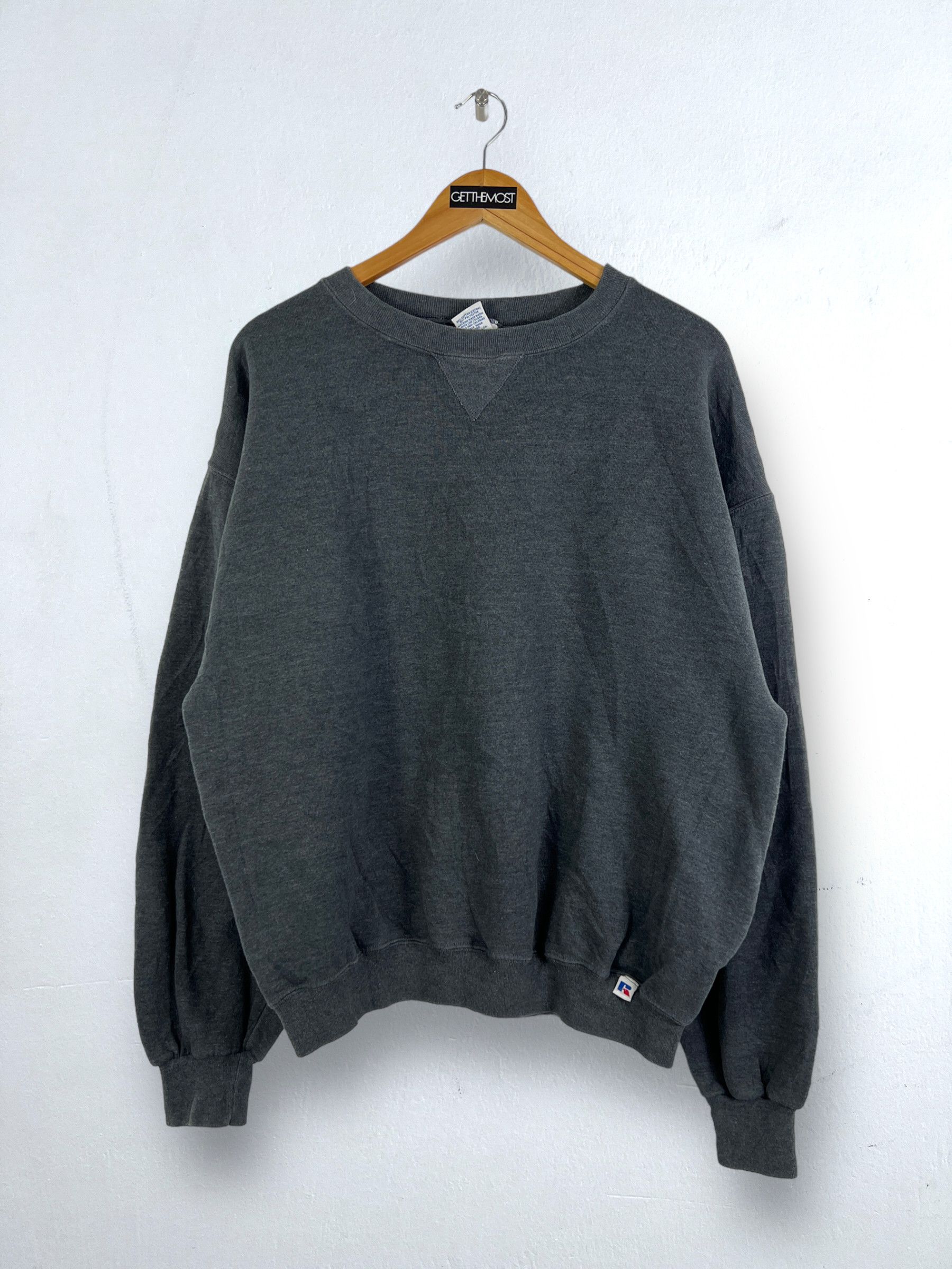 Russell Athletic × Vintage No.4524 Vintage Russell Athletic Blank Sweatshirt (L) Size US L / EU 52-54 / 3 - 1 Thumbnail
