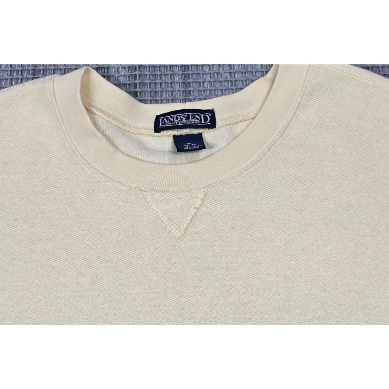 Lands' End Lands' End Mens Crewneck Sweatshirt M Tall Yellow Long Sleeve Knit Pullover Sweatshirt? Size US M / EU 48-50 / 2 - 5 Thumbnail