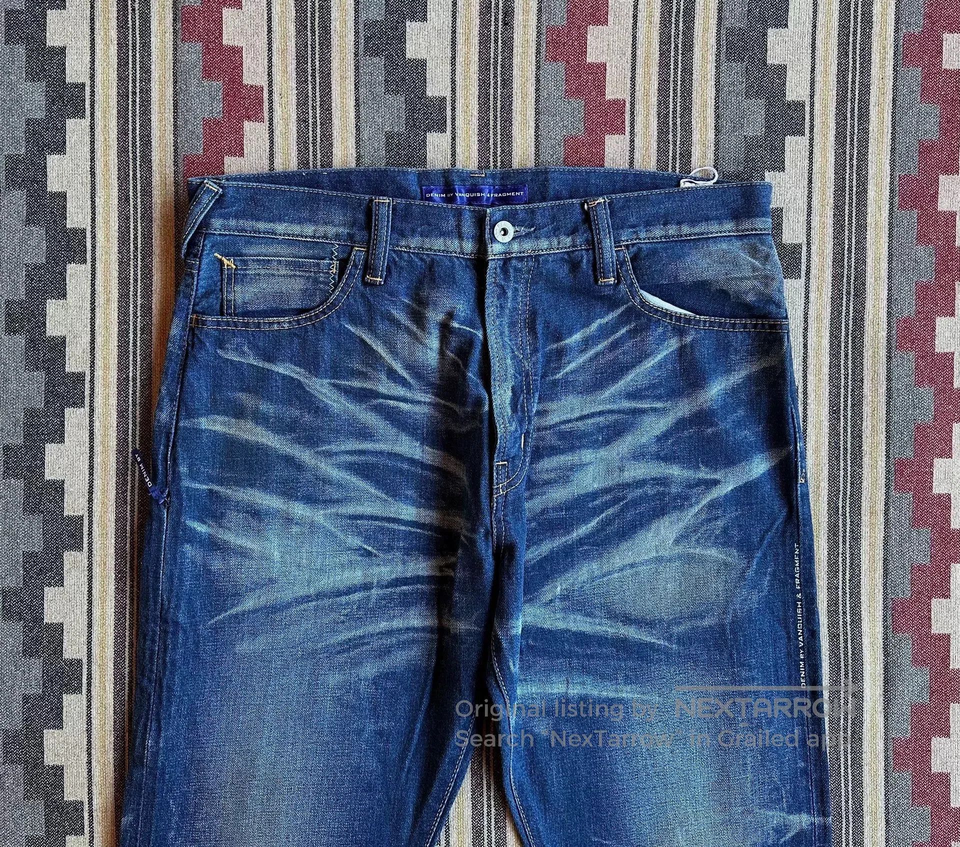 Vanquish vintage washed denim pants by vanquish fragment. Size US 36 / EU 52 - 3 Thumbnail