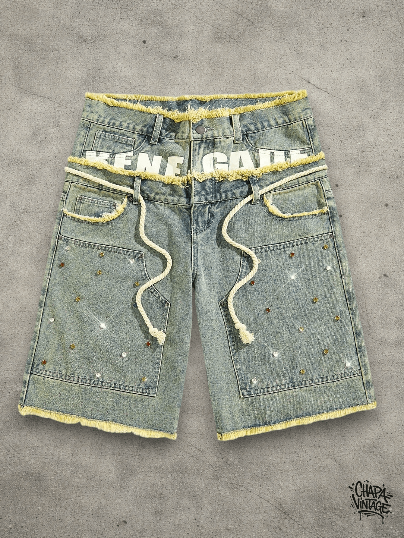 Jean Distressed Waistband shorts Size US 32 / EU 48 - 1 Thumbnail
