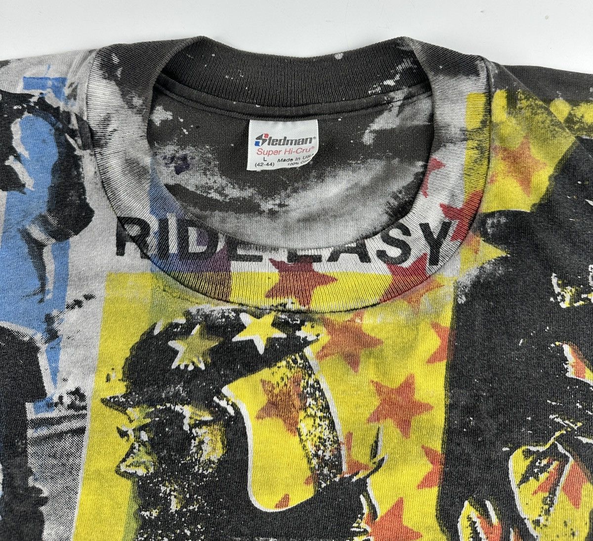 Vintage VINTAGE 1980’s EASY RIDER MOSQUITOHEAD AOP TEE , SHIRT Size US L / EU 52-54 / 3 - 2 Thumbnail