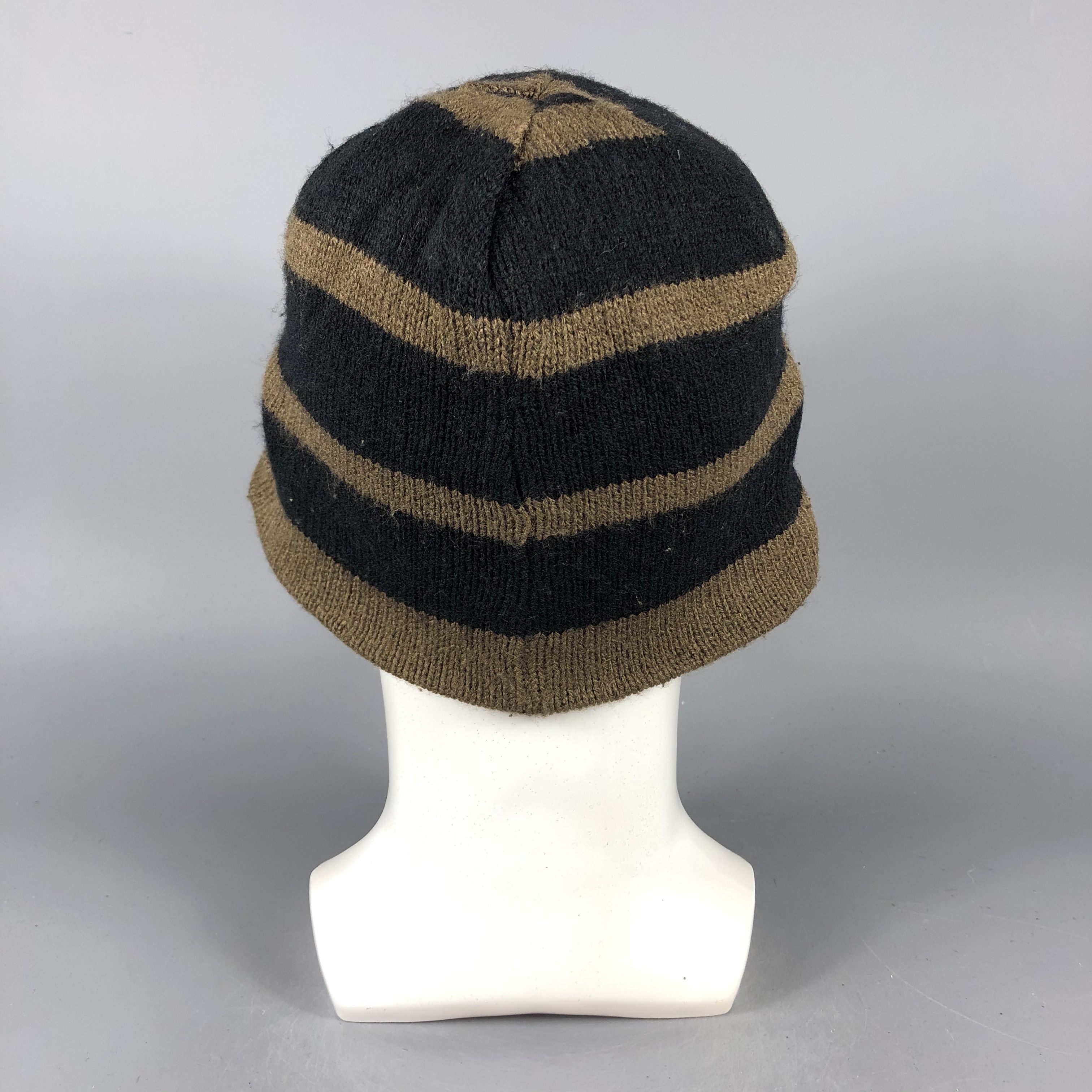 Stussy × Vintage Stussy Reversible Stripe Beanie Snow Hat Snow Cap -D821 Size ONE SIZE - 8 Thumbnail