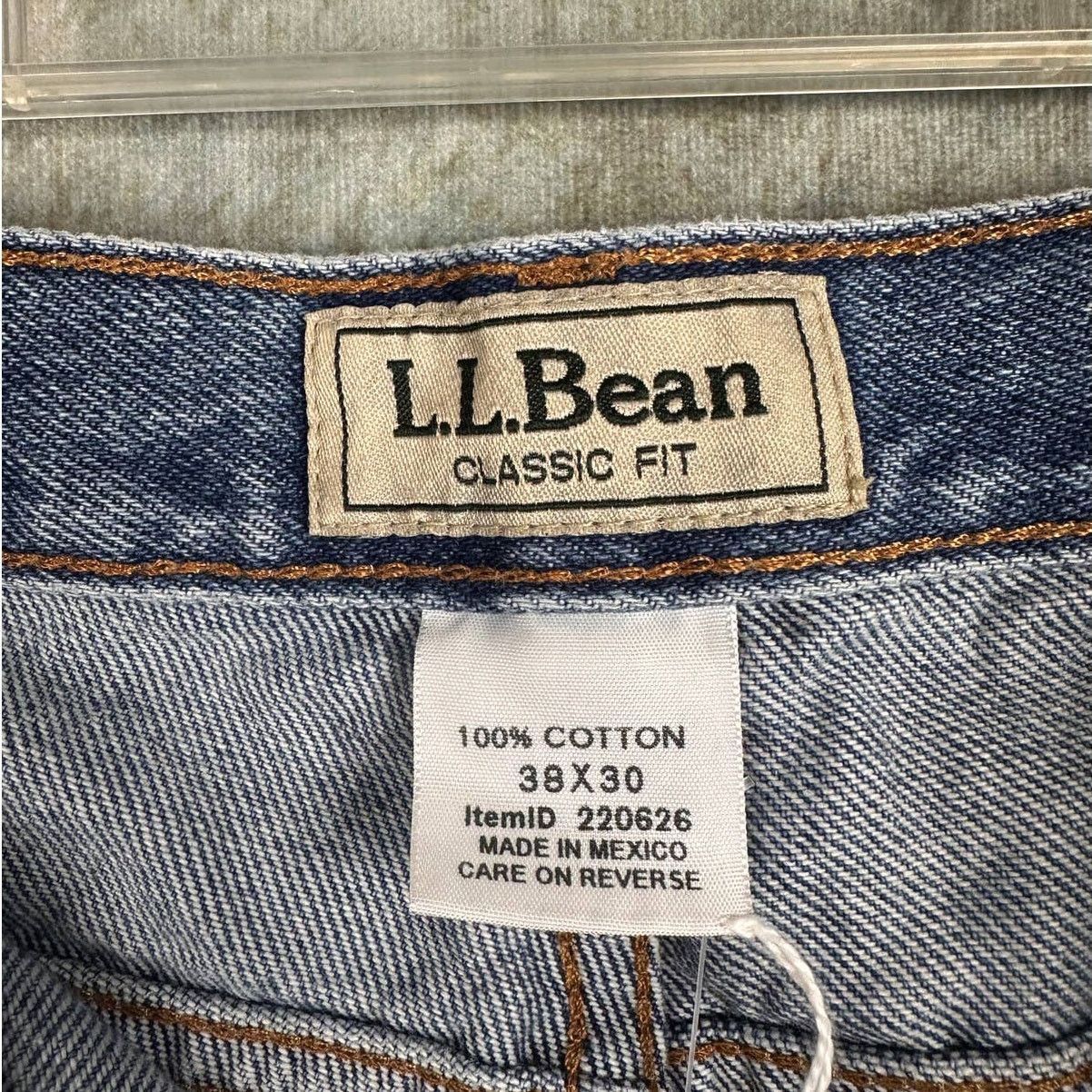 L.L. Bean × Vintage Vintage LL Bean Denim Jeans 38x30 Blue Classic Fit Size US 38 / EU 54 - 9 Thumbnail