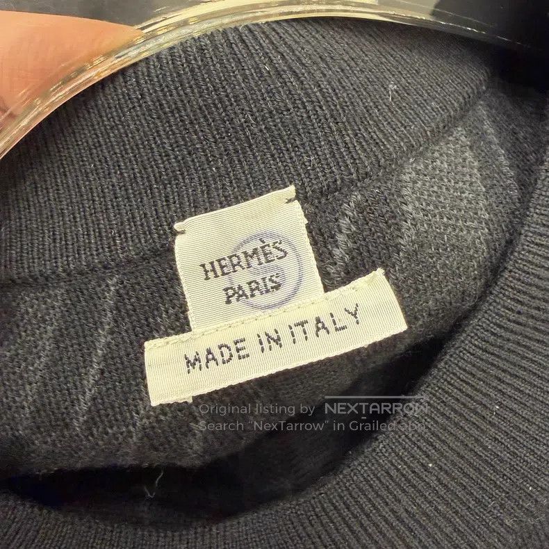 Hermes Hermes Black Wool Cashmere Two-sided Wear Sweater Size XS / US 0-2 / IT 36-38 - 3 Thumbnail