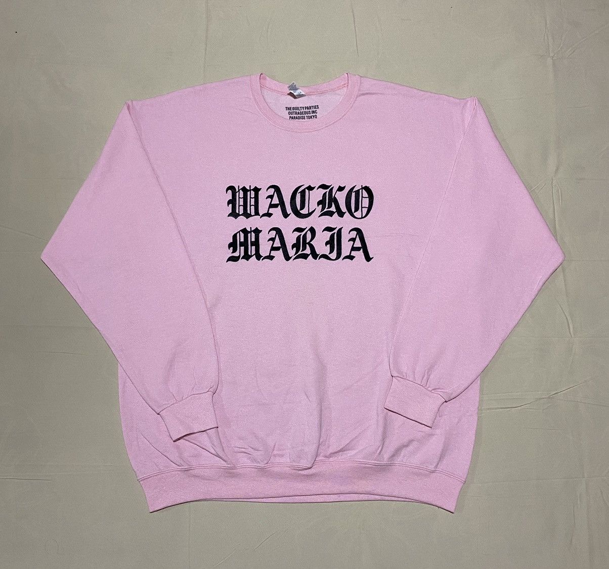 Wacko Maria Wacko Maria Embroidered Sweatshirt Crewneck Size US XL / EU 56 / 4 - 1 Thumbnail
