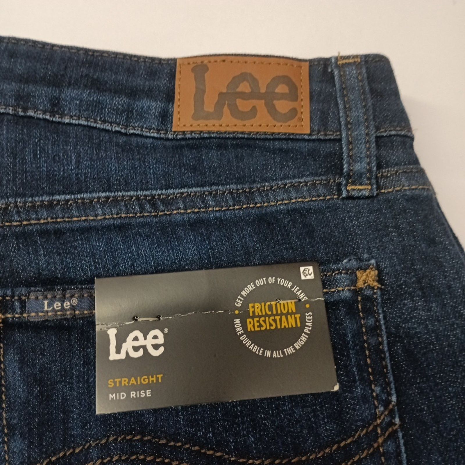 Lee Lee Straight Jeans Women's 8 Short Size 31x27 Blue Mid Rise Size 30" / US 8 / IT 44 - 2 Thumbnail