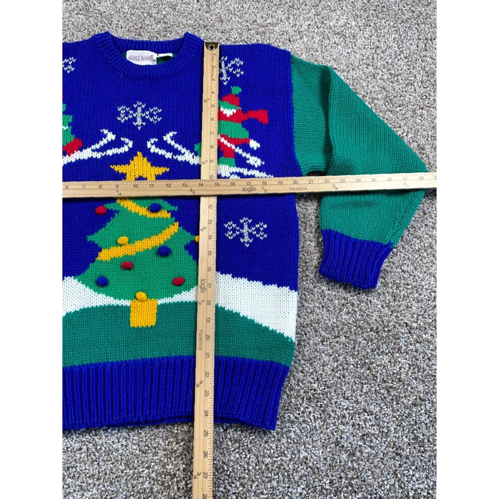 Vintage VINTAGE Adell Barre Christmas Skiing Elves Sweater Women's Large Ugly Holiday Knit Size L / US 10 / IT 46 - 5 Thumbnail