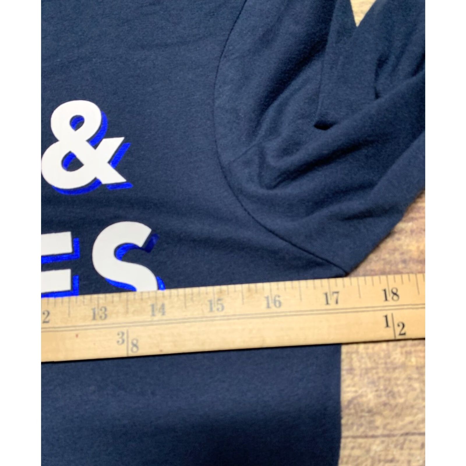 Vintage Zoe + Liv T-Shirt Size Small Long Sleeve Blue White Hugs & Knishes NEW Womens Shirt S Blue Size S / US 4 / IT 40 - 5 Thumbnail