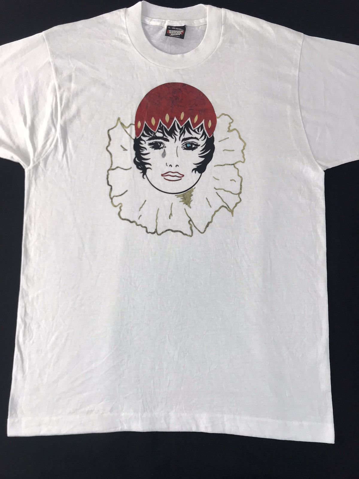 Japanese Brand 90s Screen Star Joker Girl Graphic Big Printed 50/50 Tee Size US M / EU 48-50 / 2 - 3 Thumbnail
