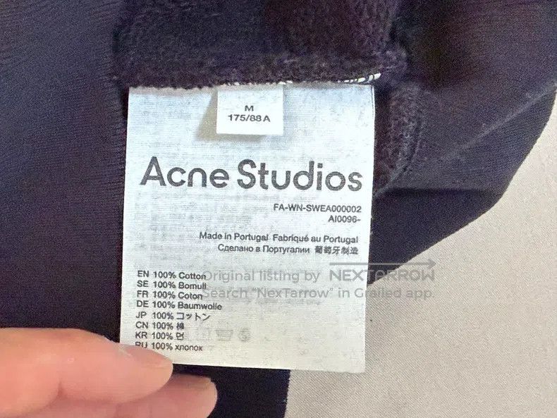 Acne Studios Acne Studios Smiley sweatshirt, black Size US M / EU 48-50 / 2 - 3 Thumbnail